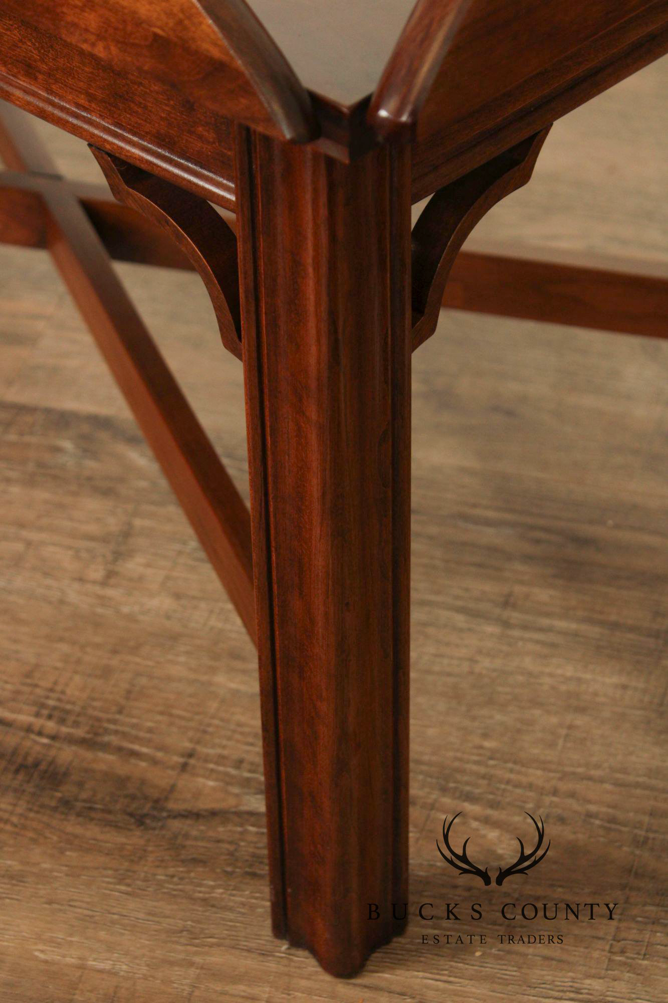 Chippendale Style Cherry Butler's Tray Table