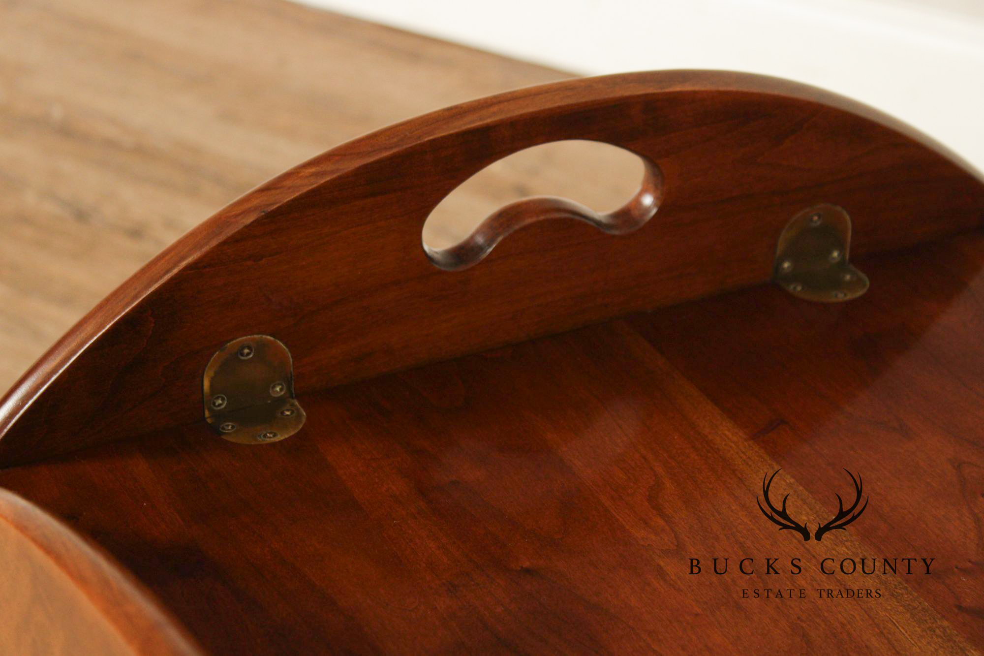 Chippendale Style Cherry Butler's Tray Table