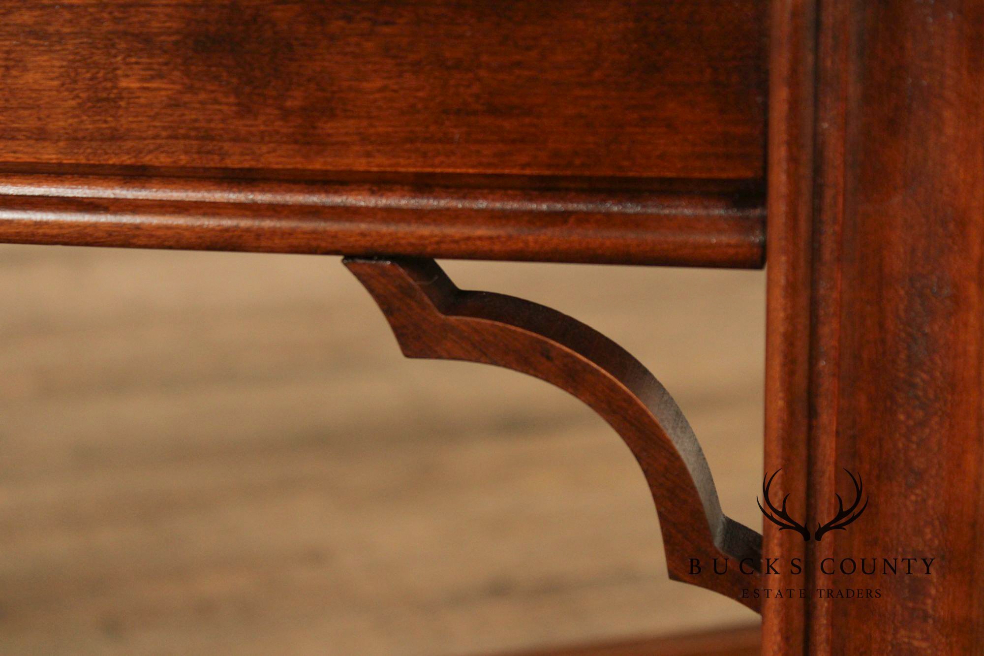 Chippendale Style Cherry Butler's Tray Table