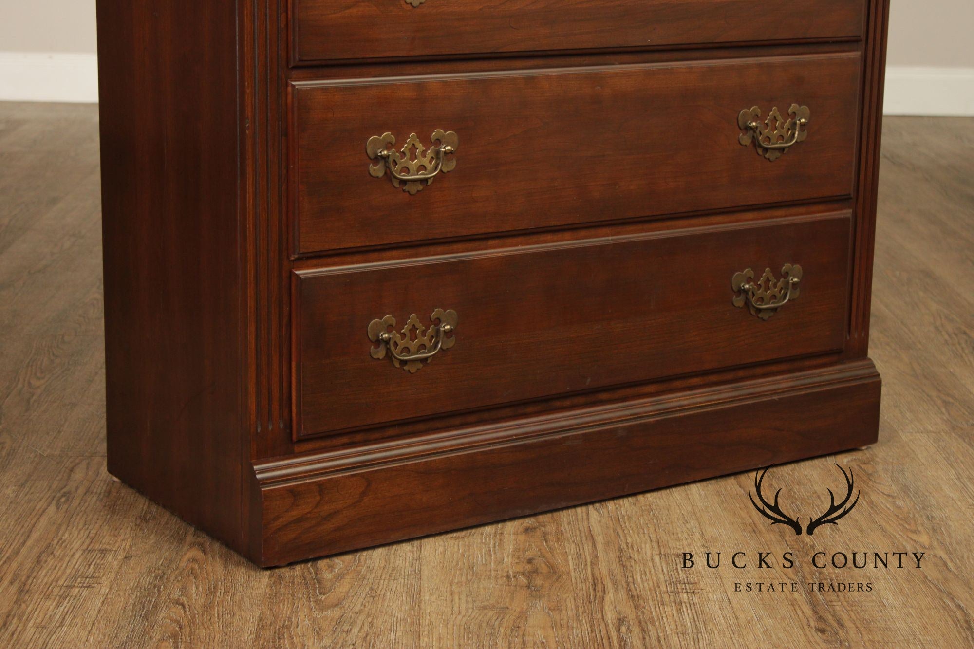 Ethan Allen 'Georgian Court' Cherry Secretary Desk Bookcase Unit