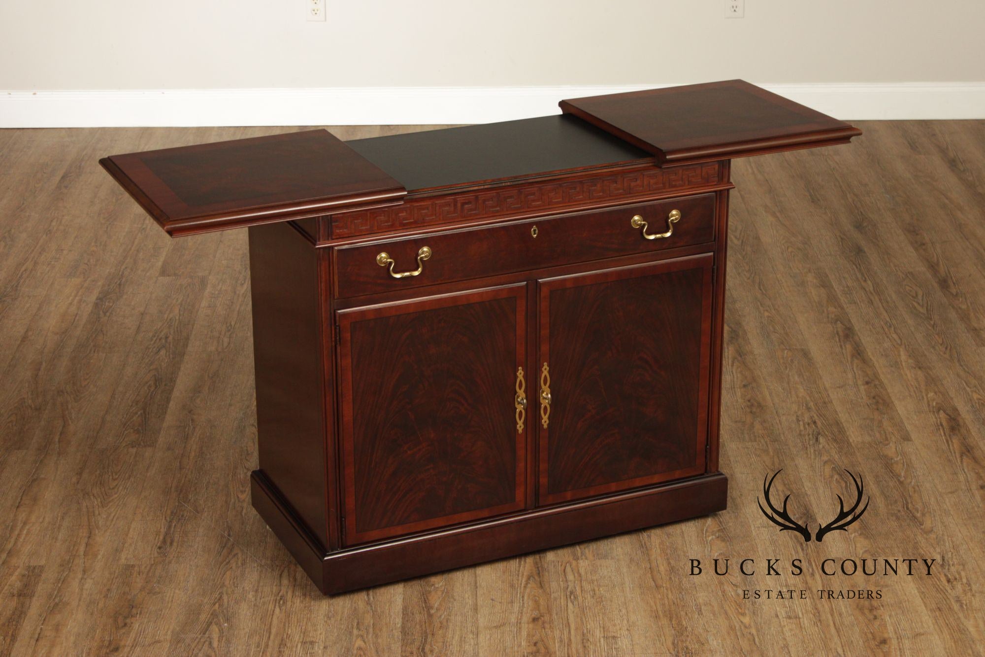 Drexel Mahogany Expandable Server Cabinet
