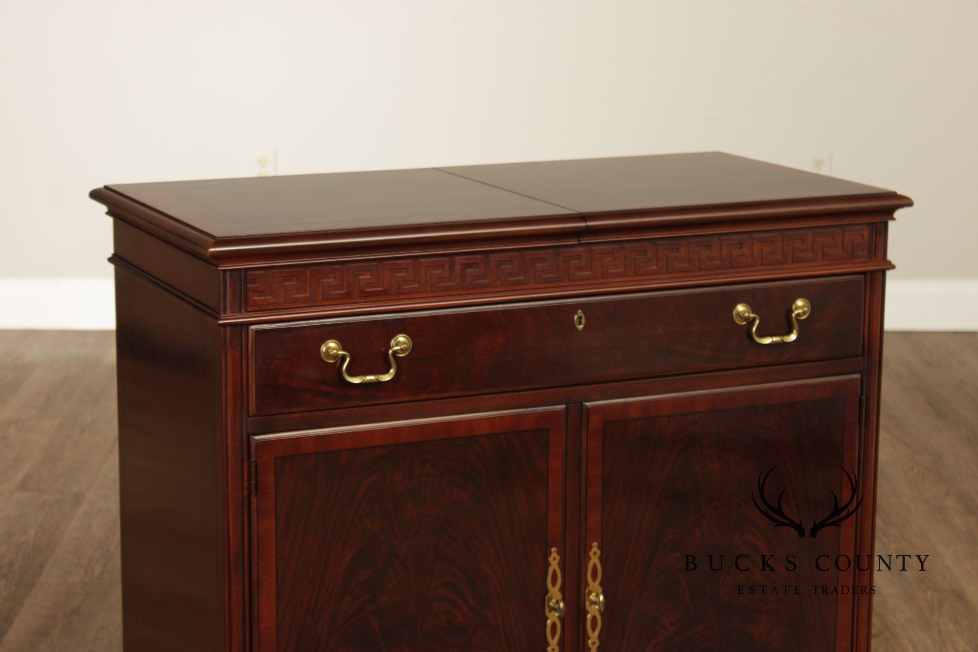Drexel Mahogany Expandable Server Cabinet