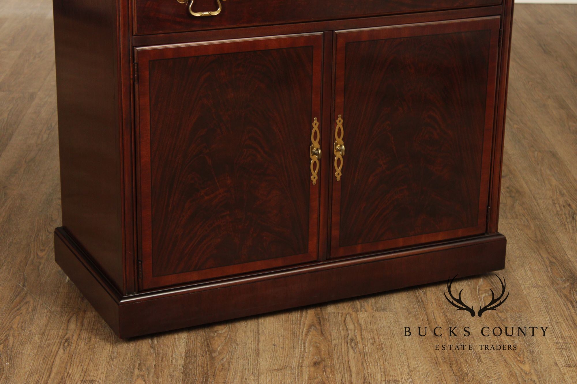 Drexel Mahogany Expandable Server Cabinet