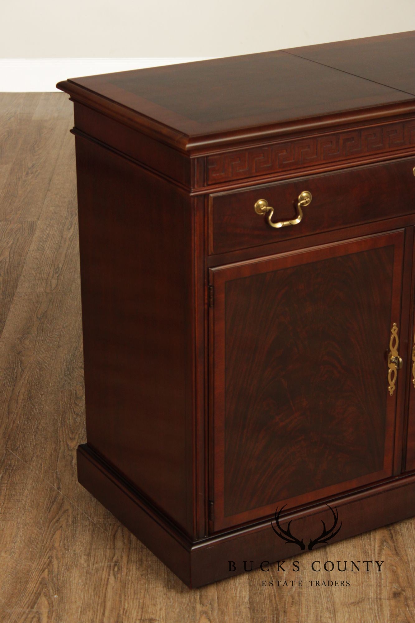 Drexel Mahogany Expandable Server Cabinet
