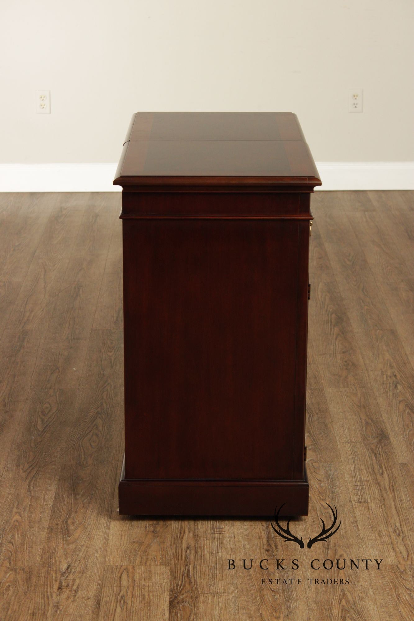 Drexel Mahogany Expandable Server Cabinet