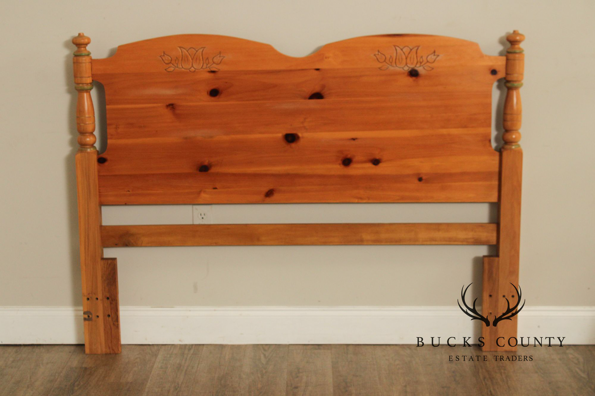 Cottage Style Knotty Pine Queen or Full Headboard