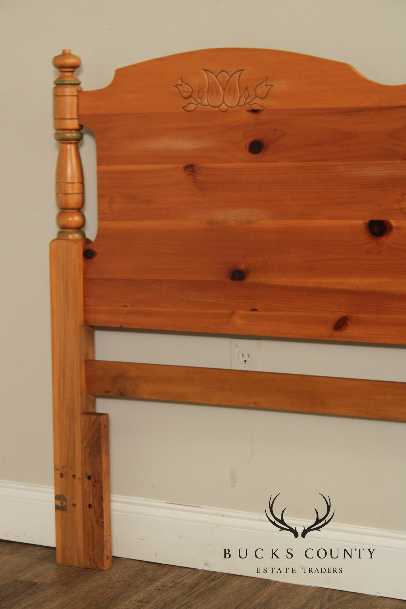 Cottage Style Knotty Pine Queen or Full Headboard