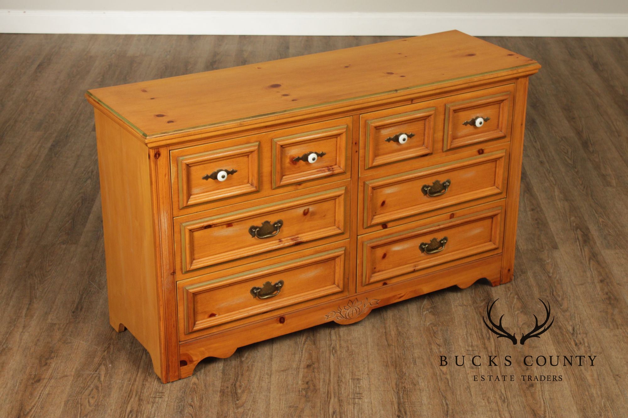 Young-Hinkle Cape Cod Pine Double Chest of Drawers