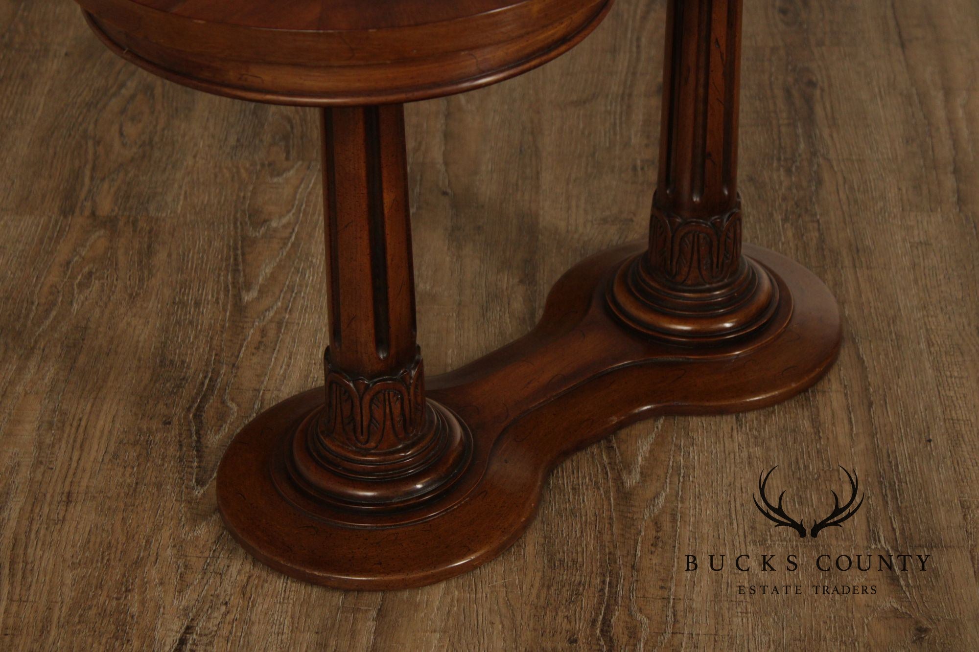 Weiman Regency Style Mahogany Pedestal End Table