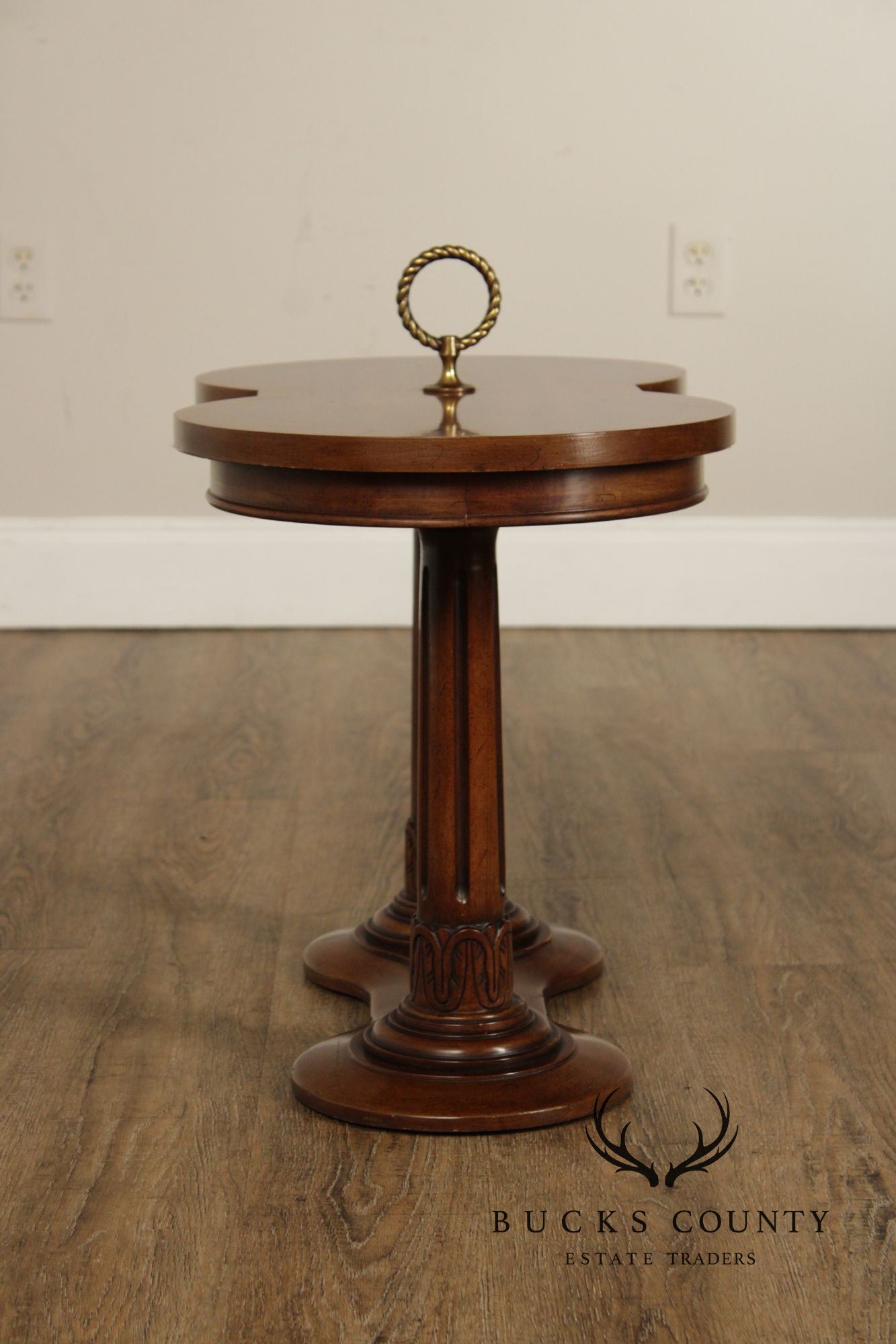 Weiman Regency Style Mahogany Pedestal End Table