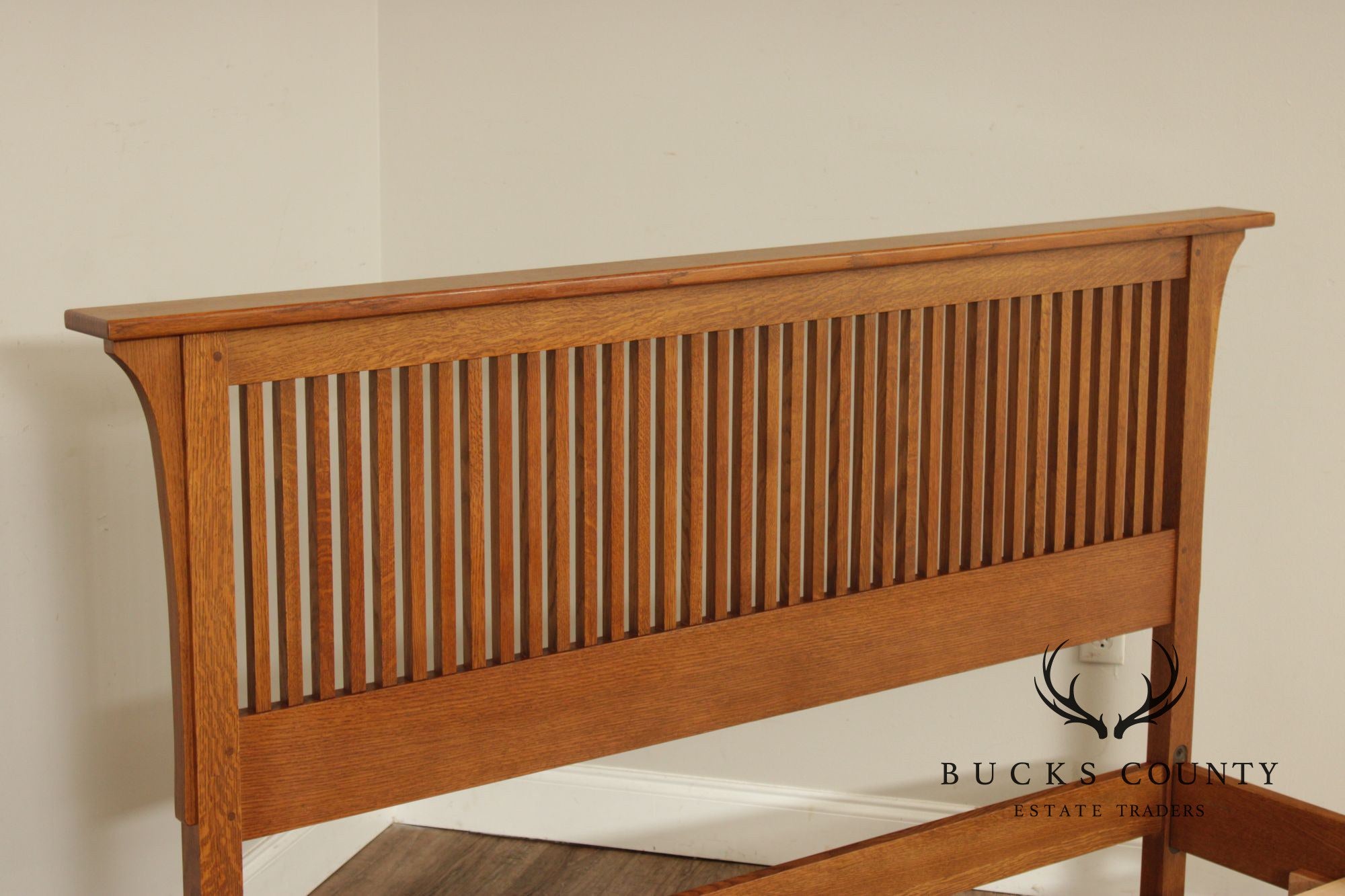 Stickley Mission Collection Oak Queen Spindle Bed