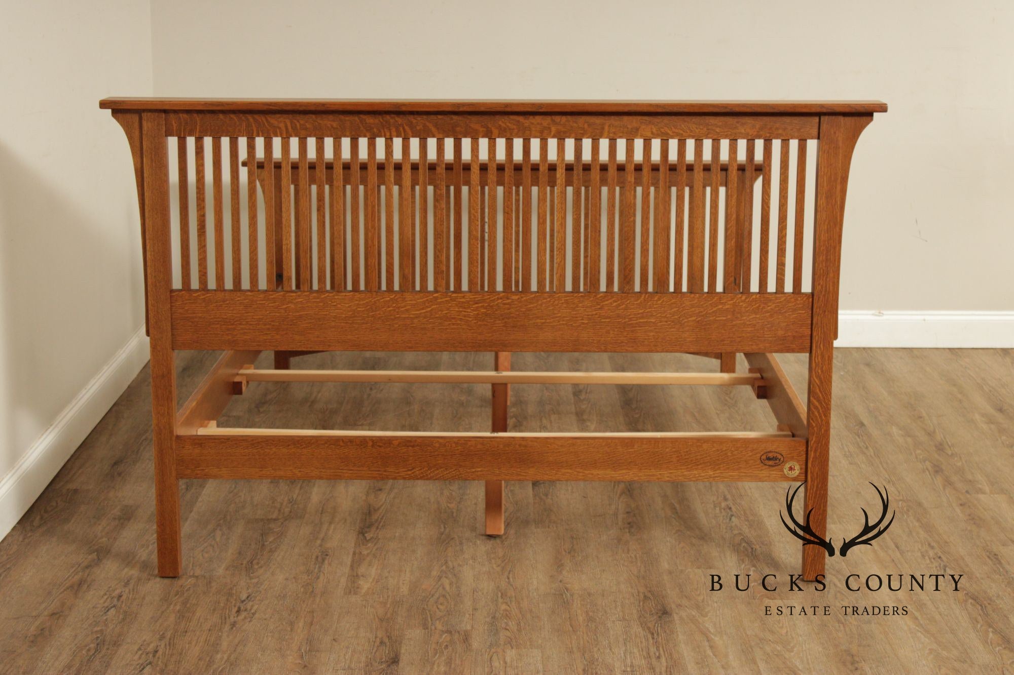 Stickley Mission Collection Oak Queen Spindle Bed