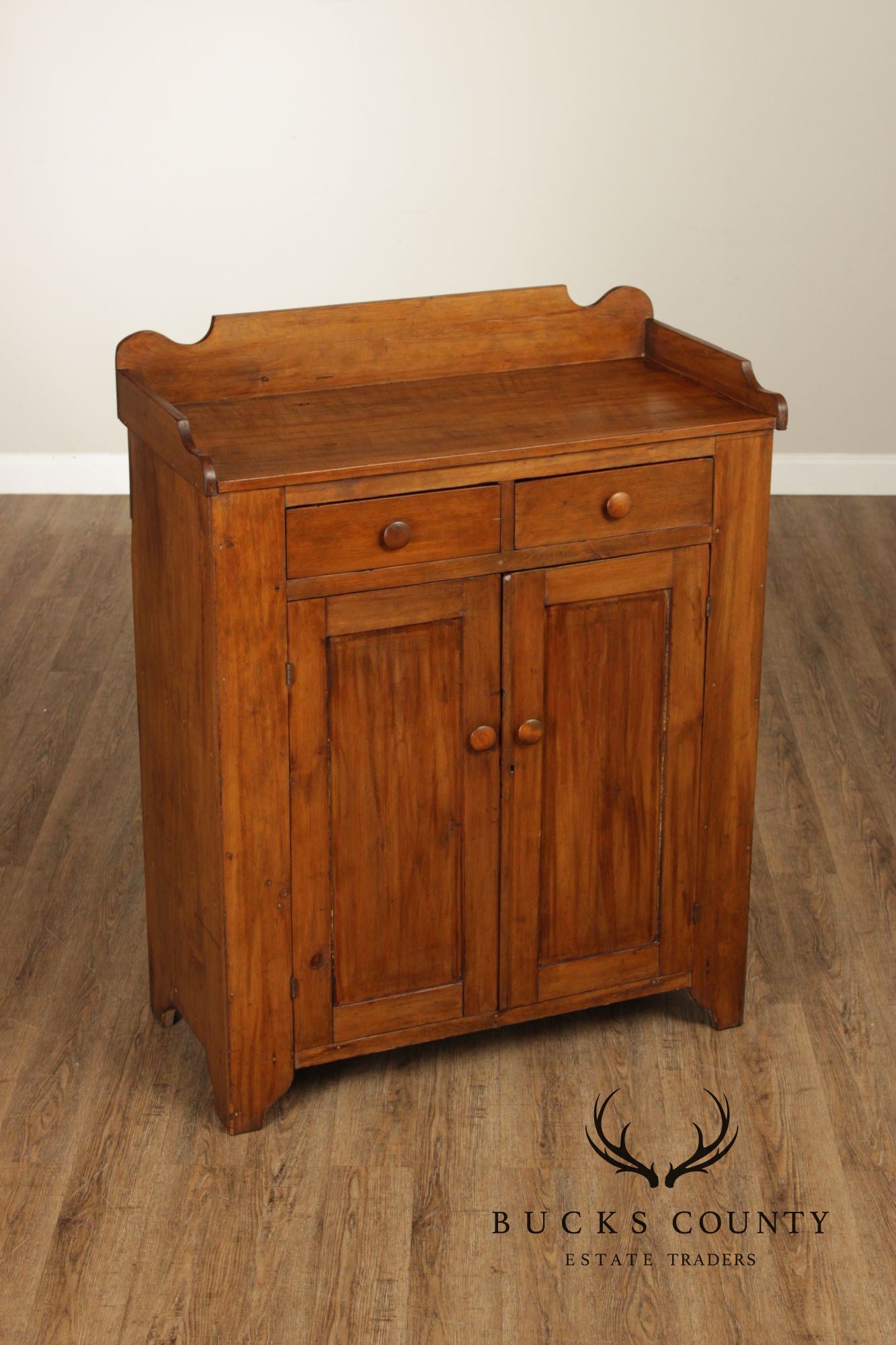 Antique Country Pine Jelly Cupboard