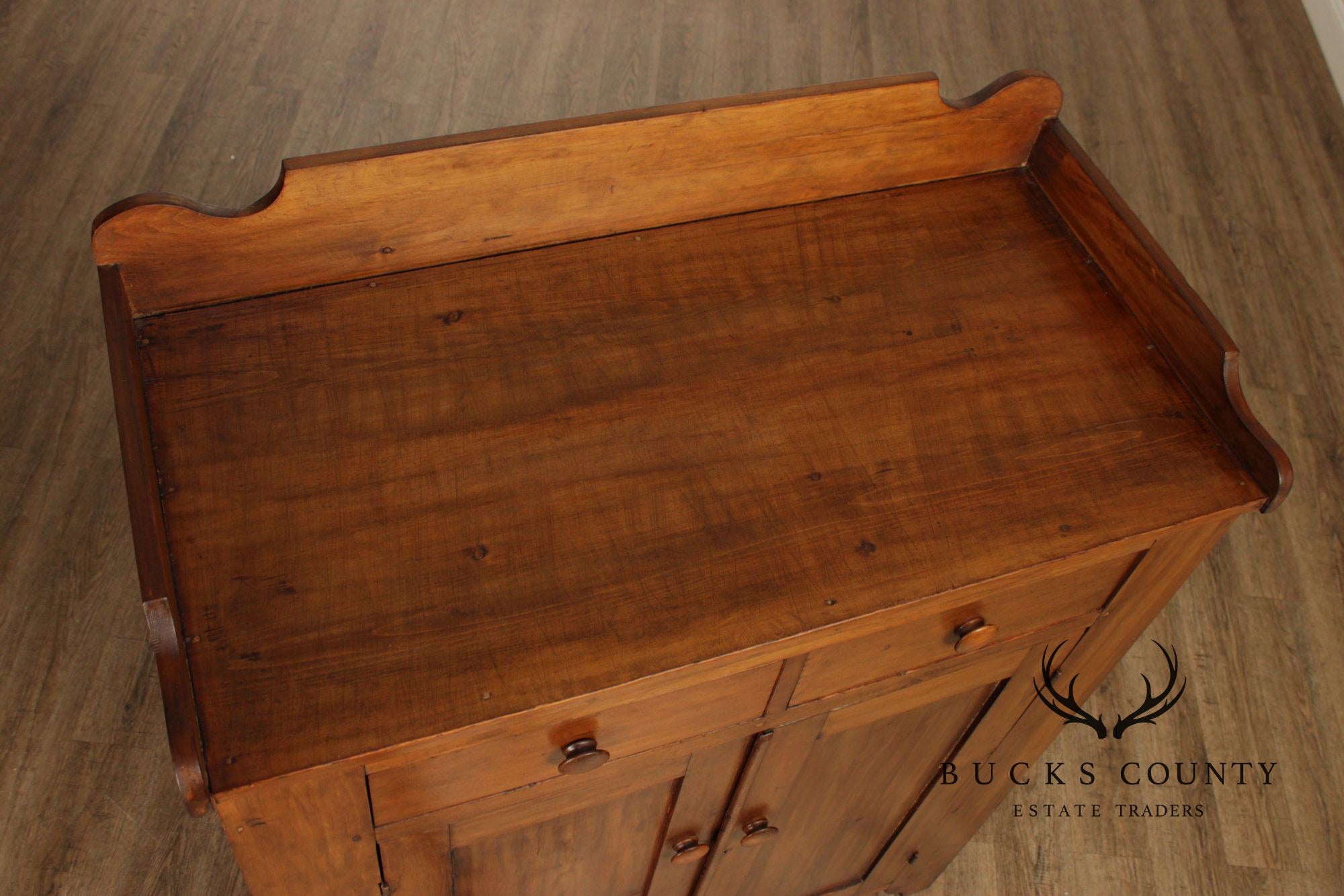 Antique Country Pine Jelly Cupboard