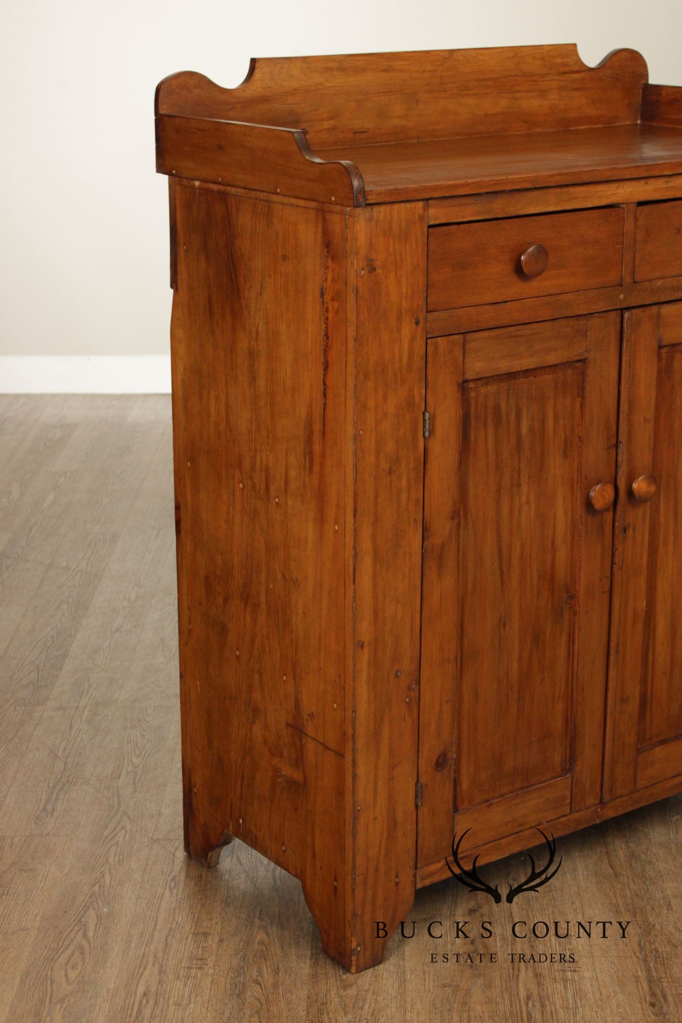 Antique Country Pine Jelly Cupboard