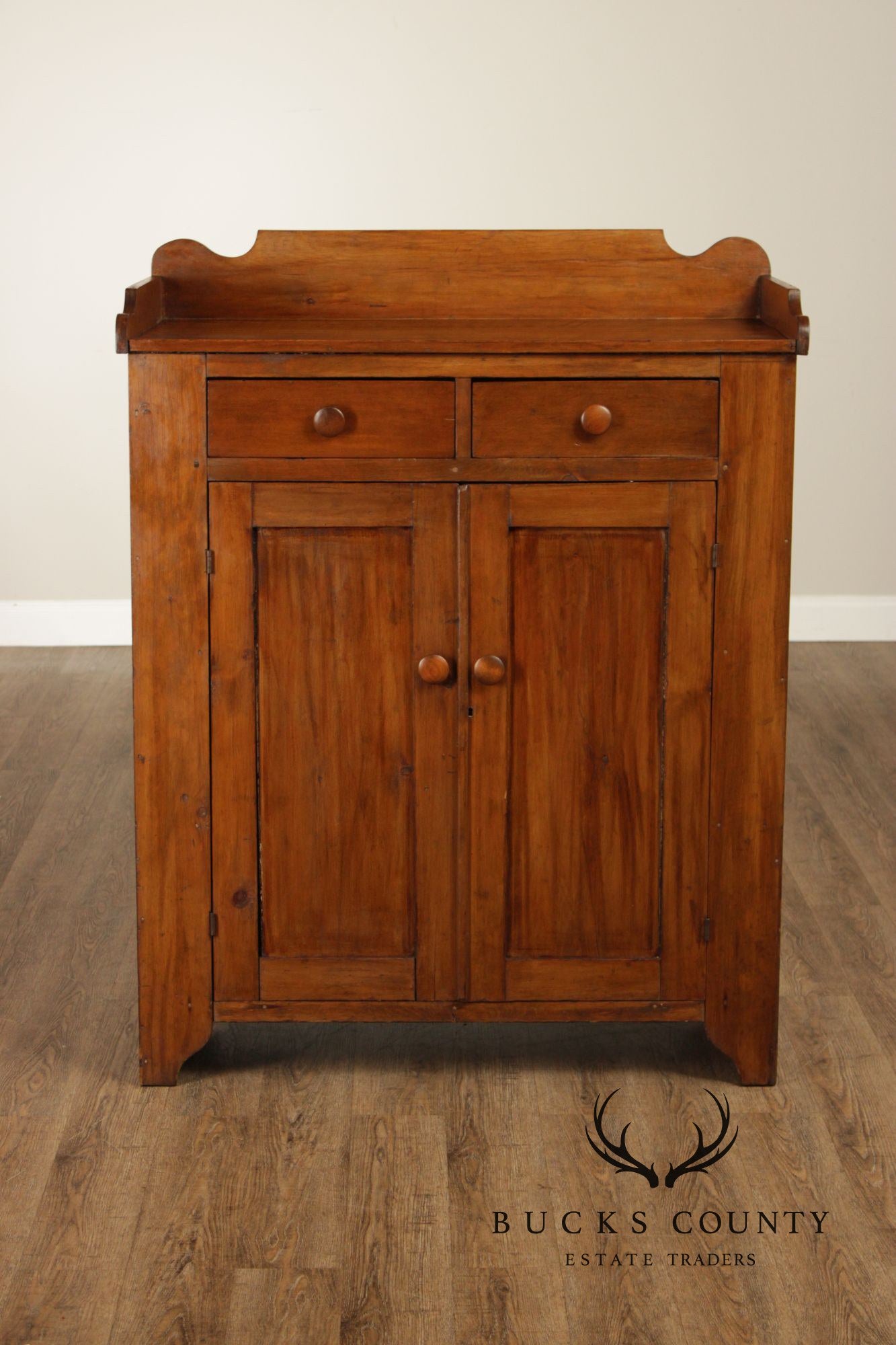 Antique Country Pine Jelly Cupboard