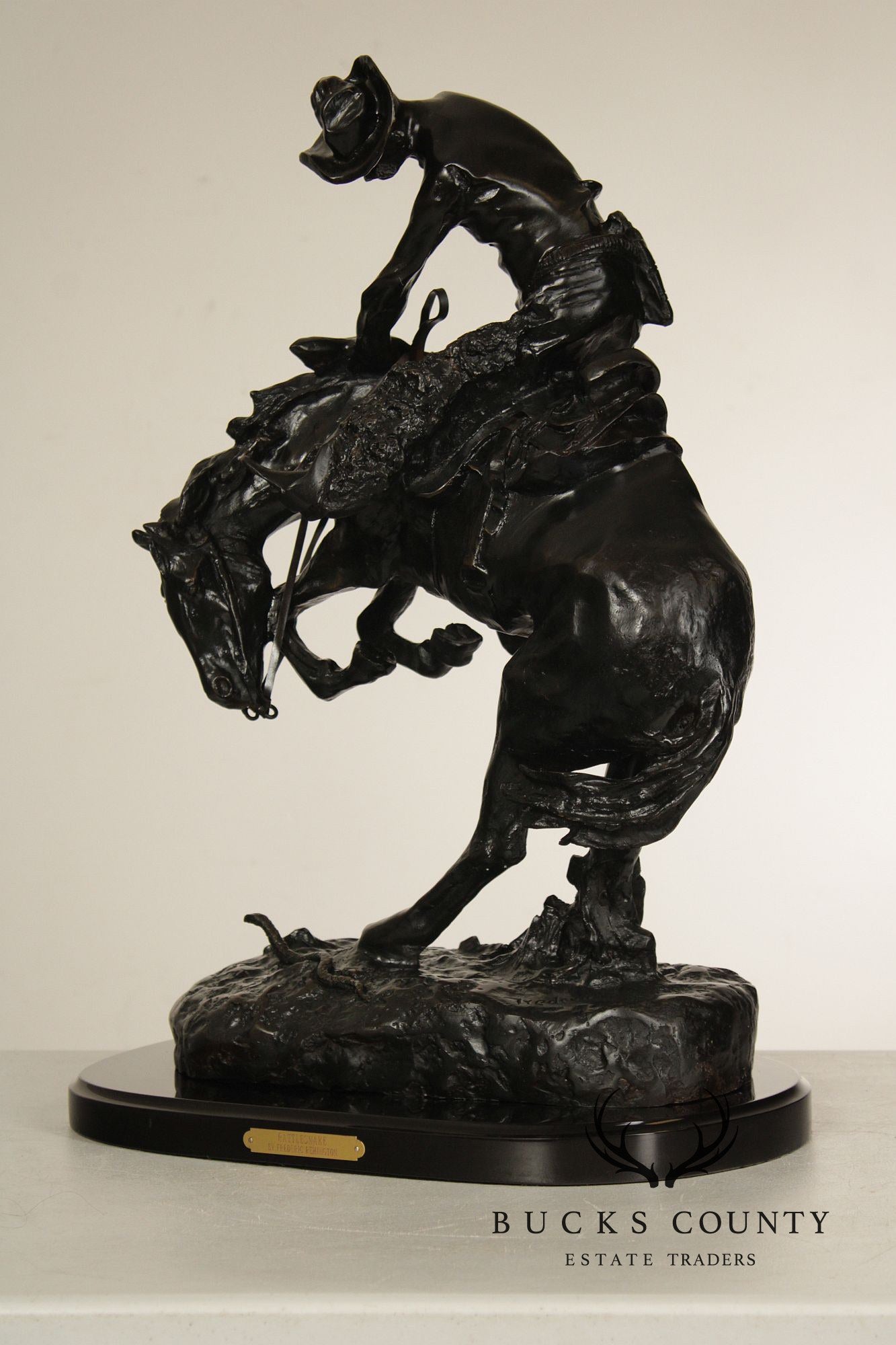 Frederic Remington Bronze Statue, 'Rattlesnake'