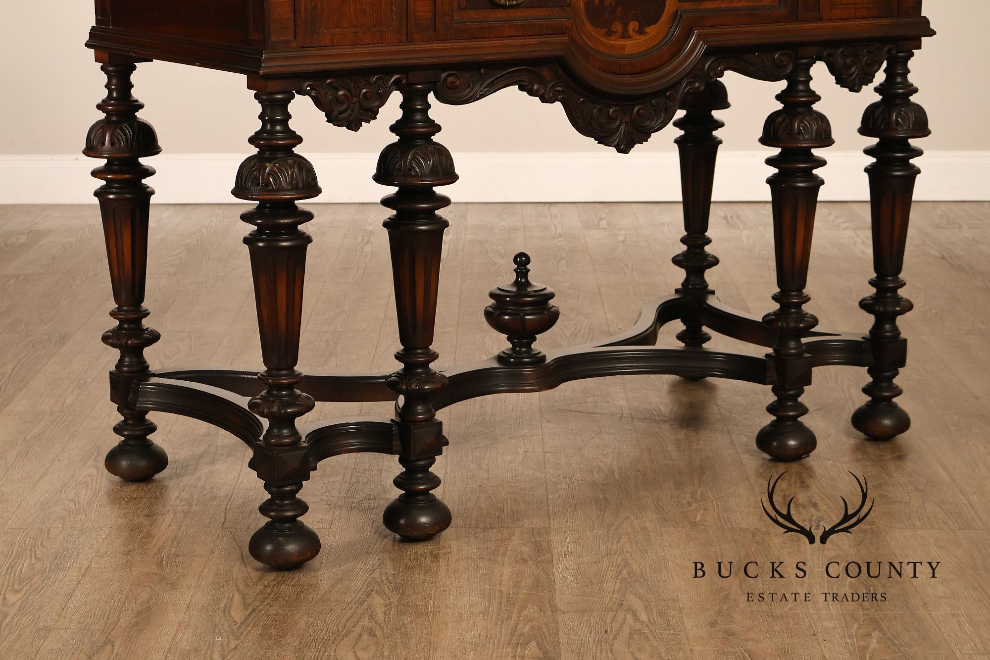 Rockford Republic Furniture Company 1920's Walnut China Display Cabinet