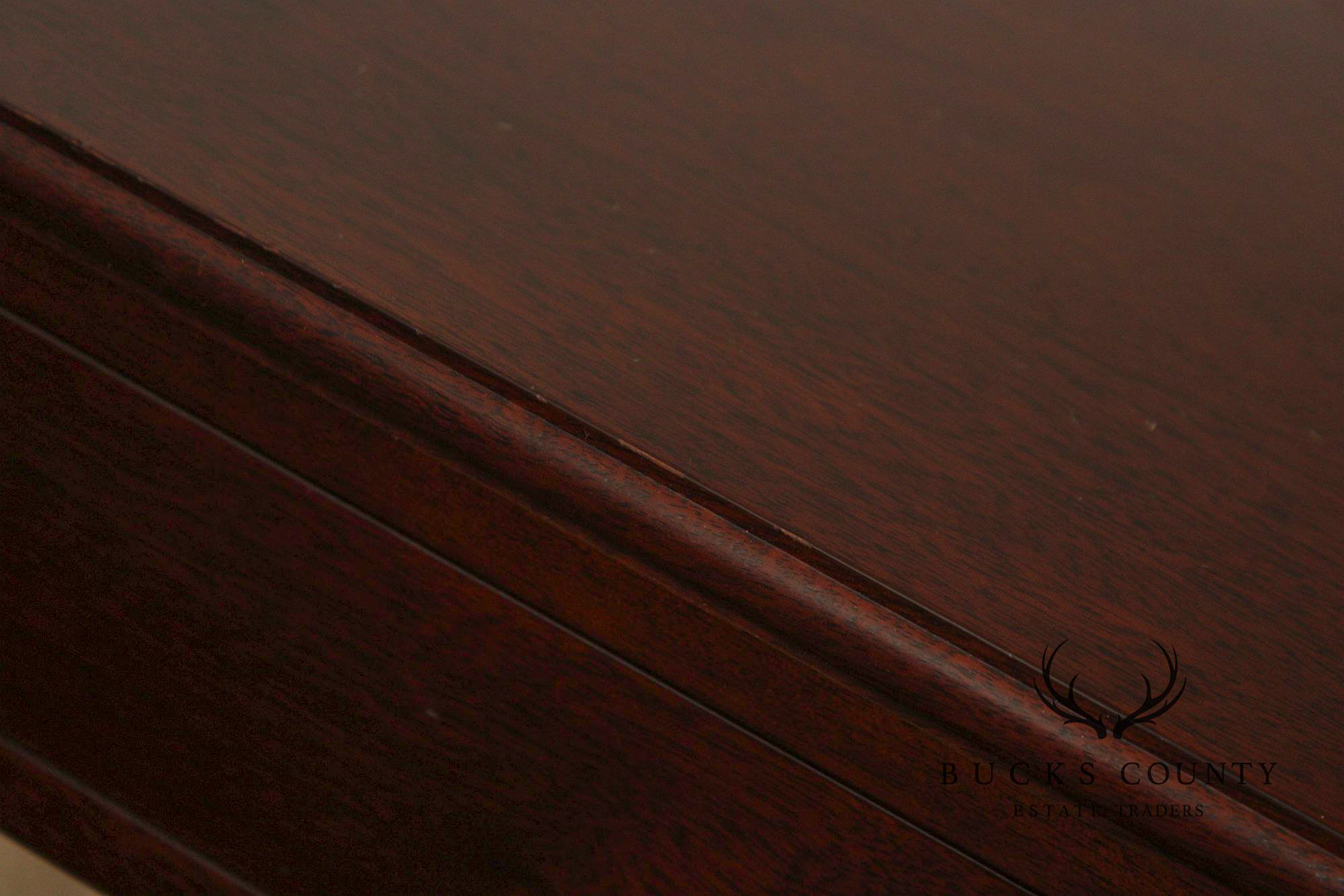 Georgian Style Narrow Mahogany One-Drawer Console Table