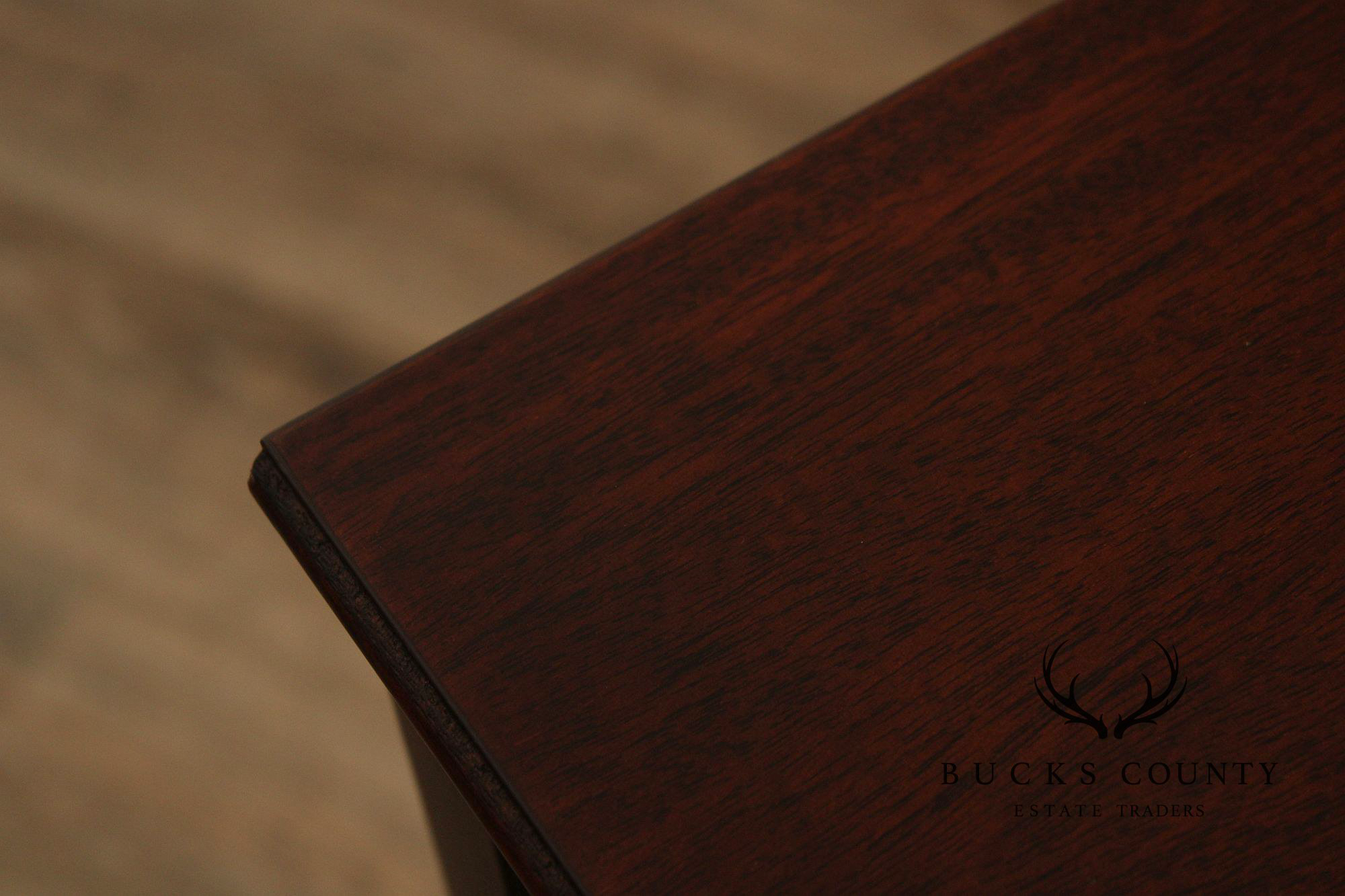 Georgian Style Narrow Mahogany One-Drawer Console Table