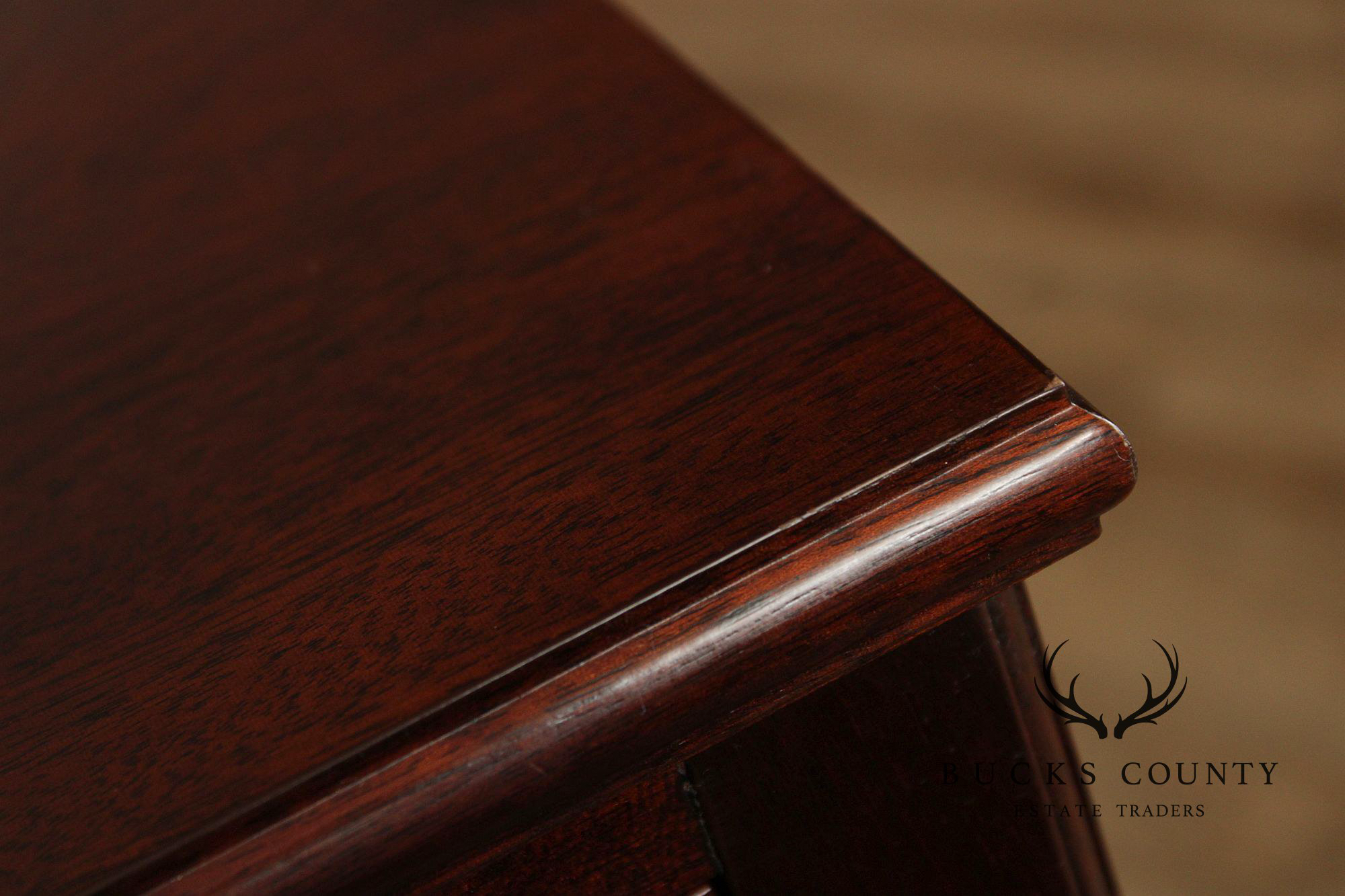 Georgian Style Narrow Mahogany One-Drawer Console Table