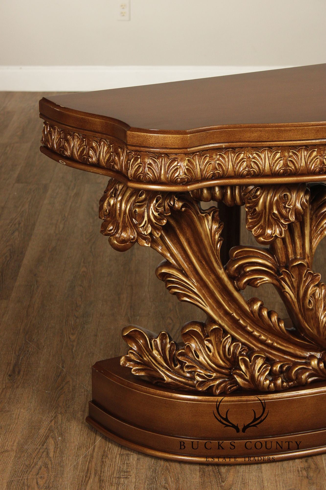 Rococo Revival Carved And Gilt Console Table