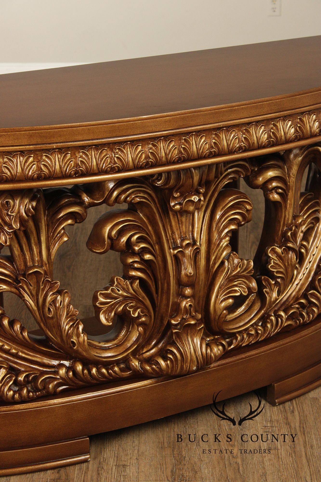 Rococo Revival Carved And Gilt Console Table
