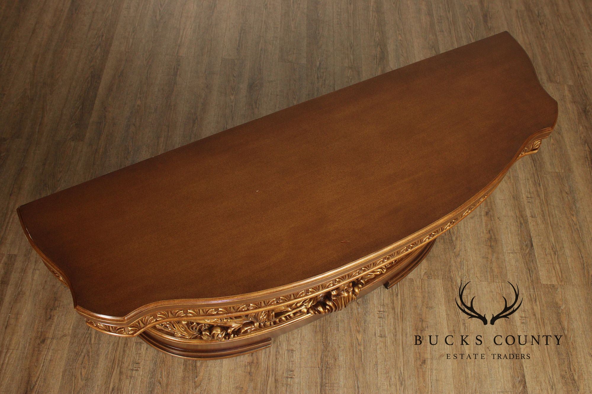 Rococo Revival Carved And Gilt Console Table