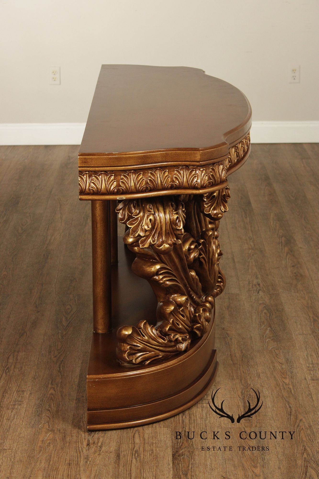 Rococo Revival Carved And Gilt Console Table