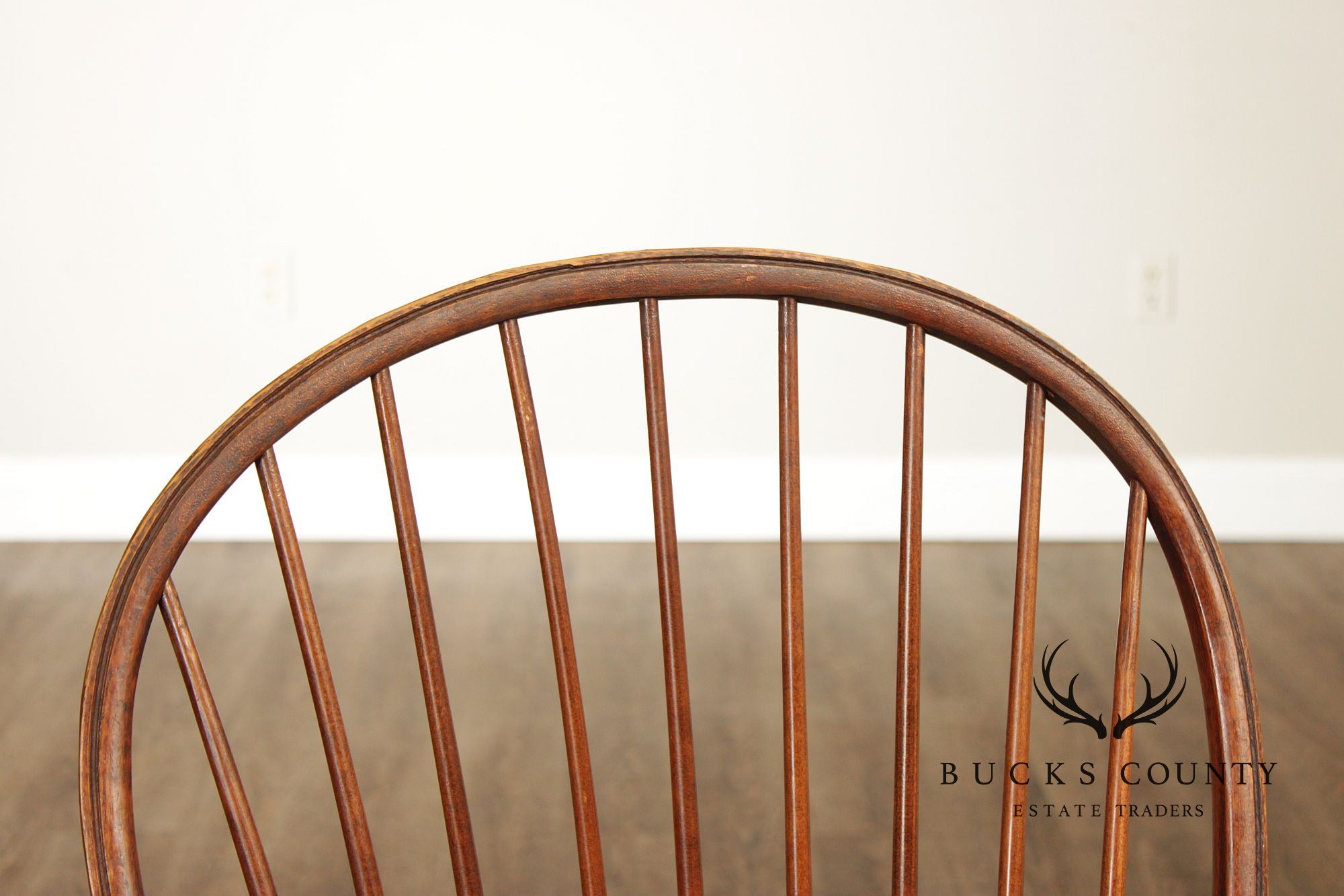 D.R. Dimes Vintage Set Of Four Pine Windsor Dining Chairs