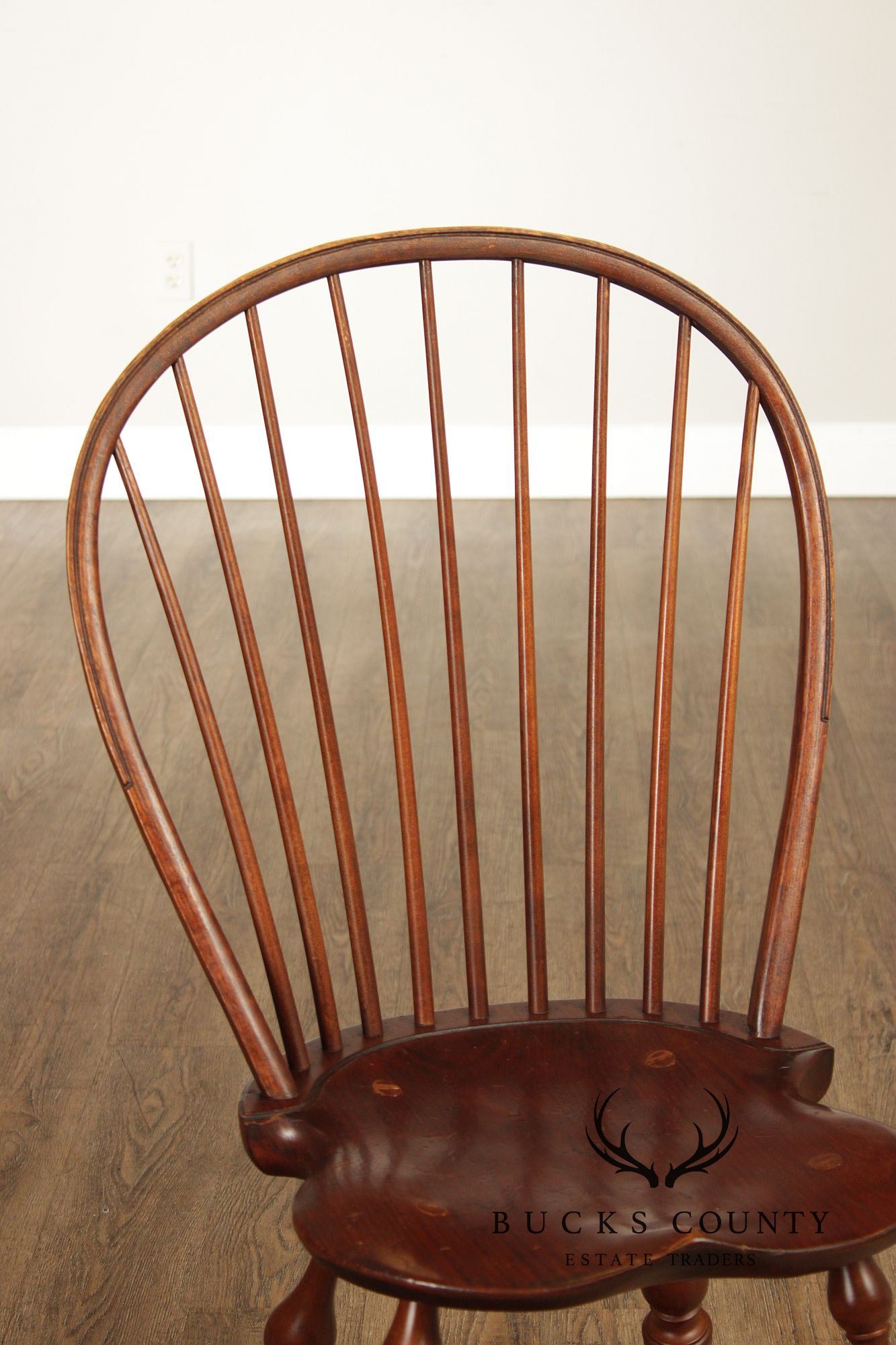 D.R. Dimes Vintage Set Of Four Pine Windsor Dining Chairs