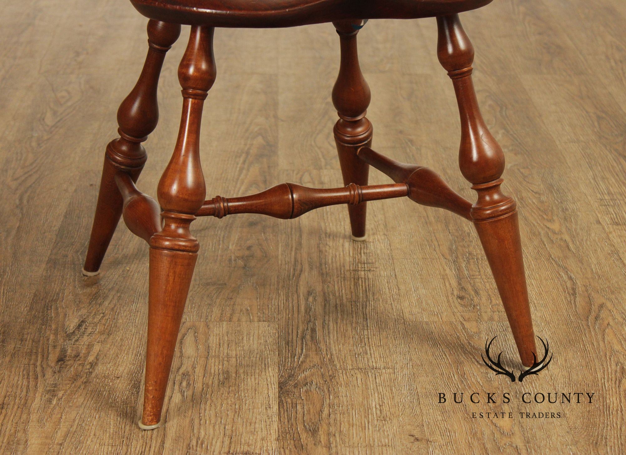 D.R. Dimes Vintage Set Of Four Pine Windsor Dining Chairs