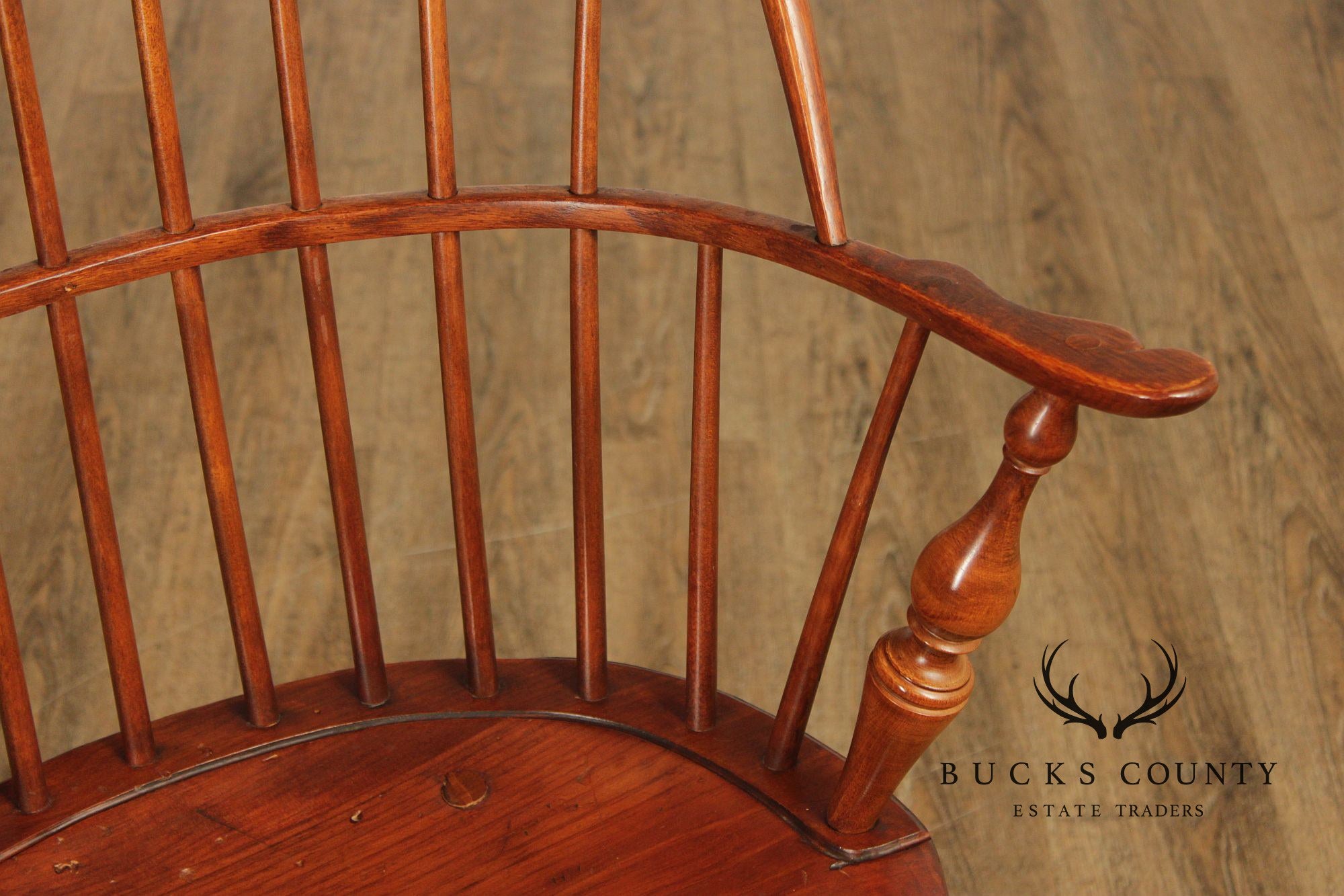 D.R. Dimes Vintage Set Of Four Pine Windsor Dining Chairs