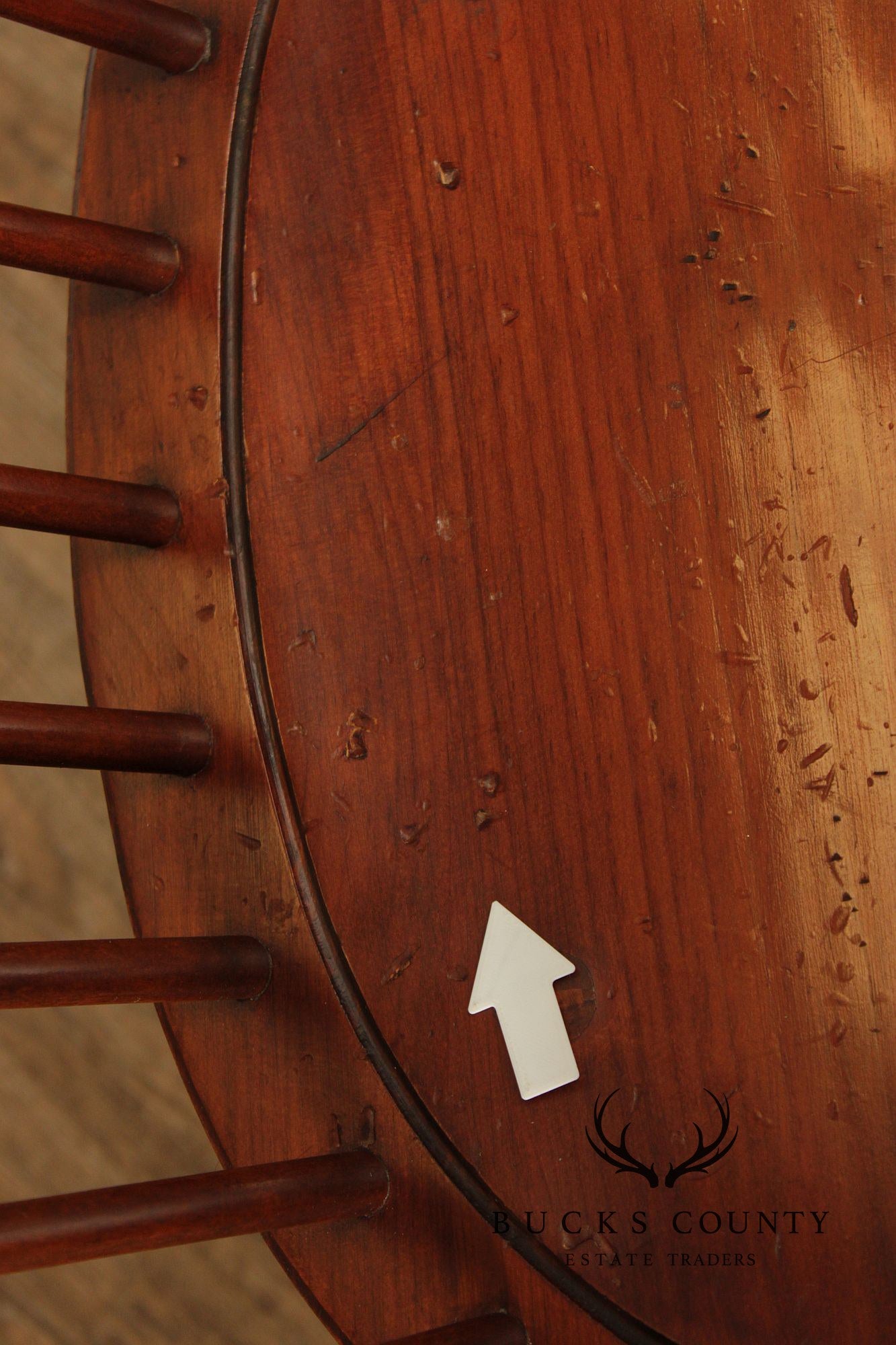 D.R. Dimes Vintage Set Of Four Pine Windsor Dining Chairs