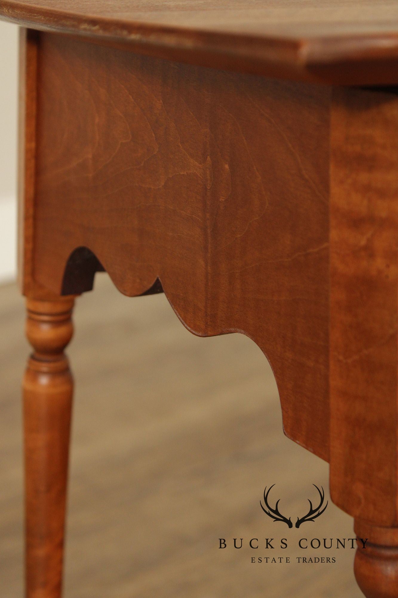 River Bend Ltd. Tiger Maple Corner Stand Table
