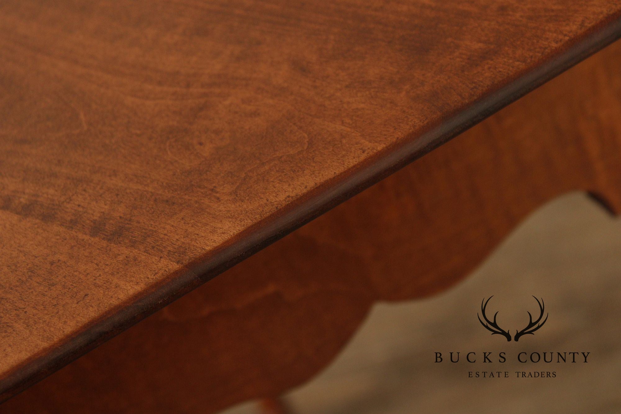 River Bend Ltd. Tiger Maple Corner Stand Table