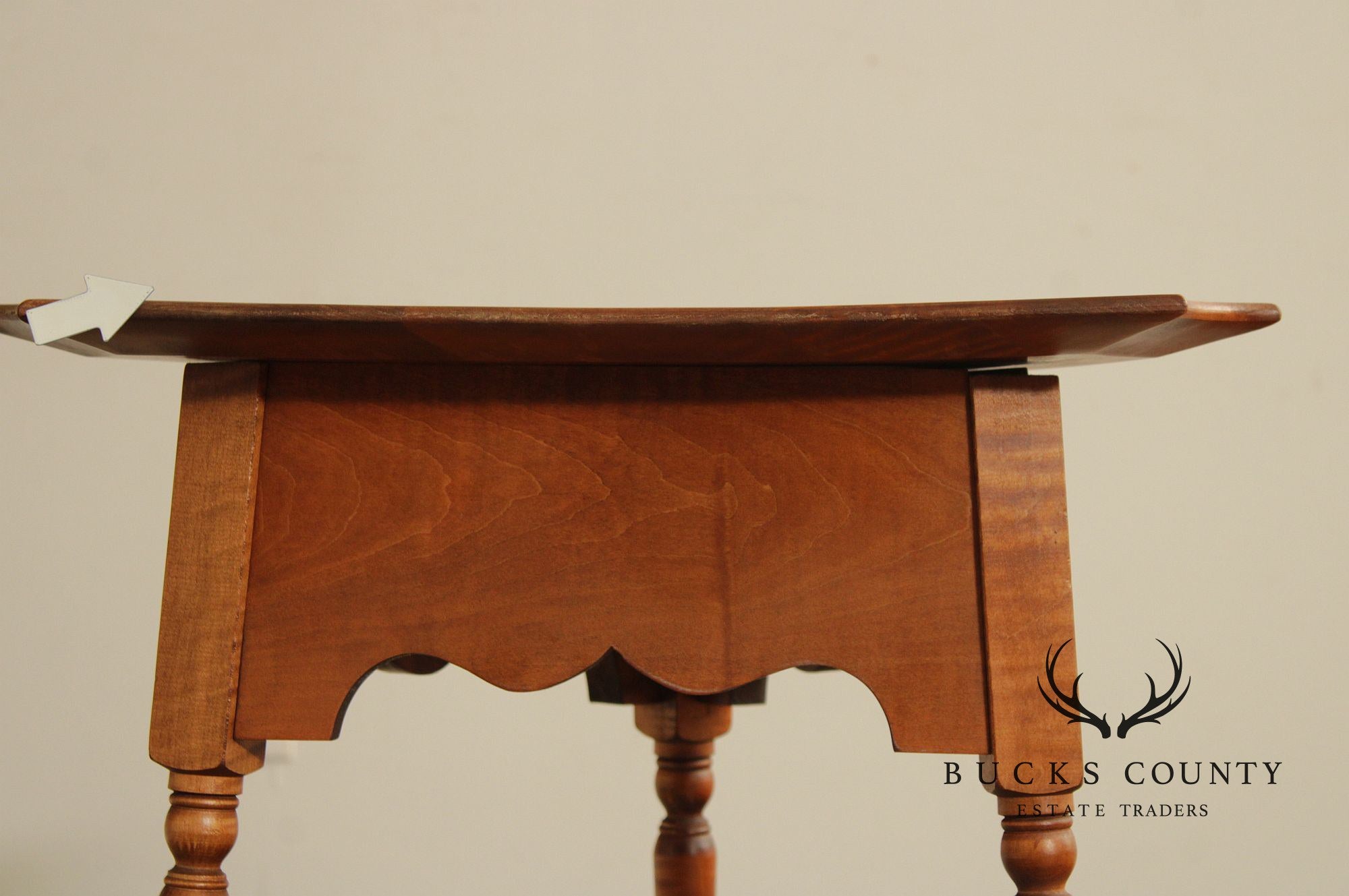 River Bend Ltd. Tiger Maple Corner Stand Table