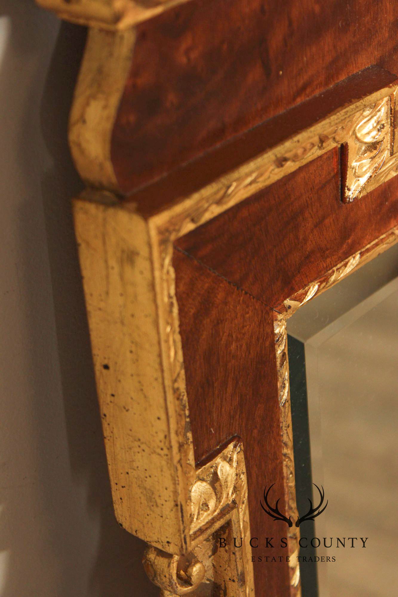 LaBarge Federal Style Carved Mahogany Wall Mirror