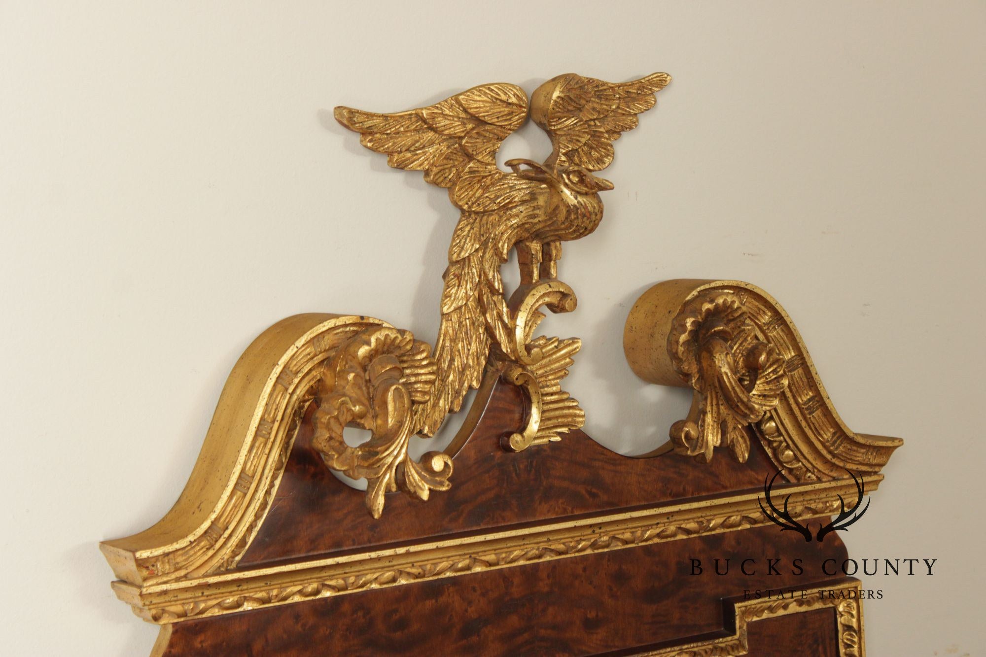 LaBarge Federal Style Carved Mahogany Wall Mirror