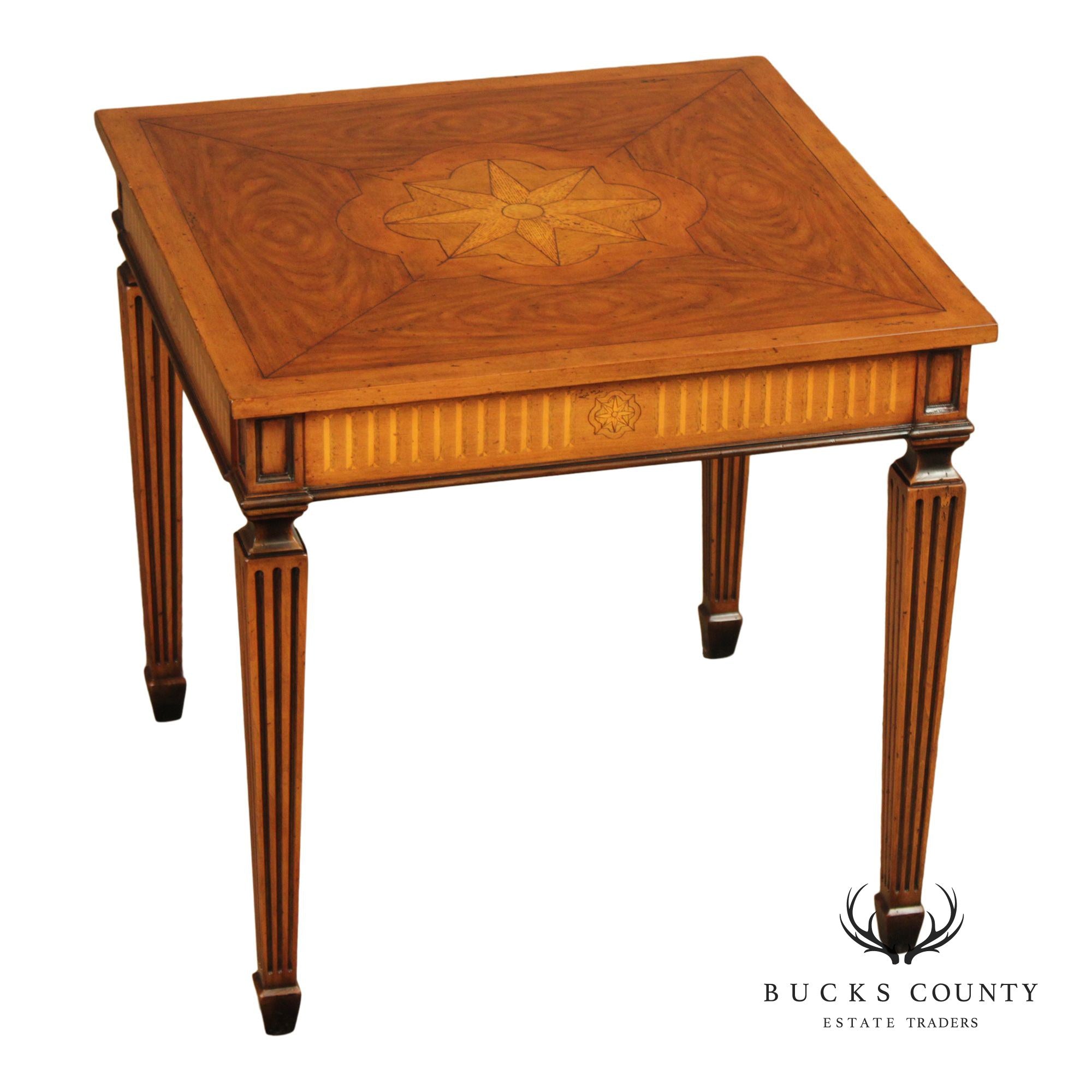 Theodore Alexander 'Coleccion Madrid' Parquetry Side Table