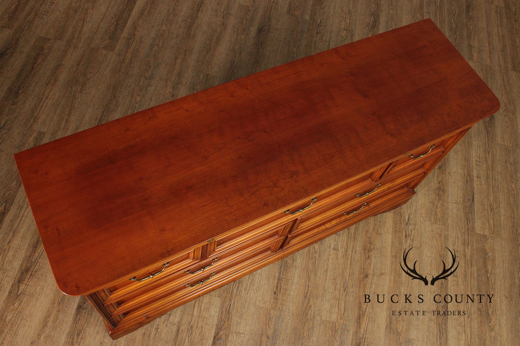 Lexington Louis Philippe Style Chez Michelle Cherry Nine Drawer Dresser