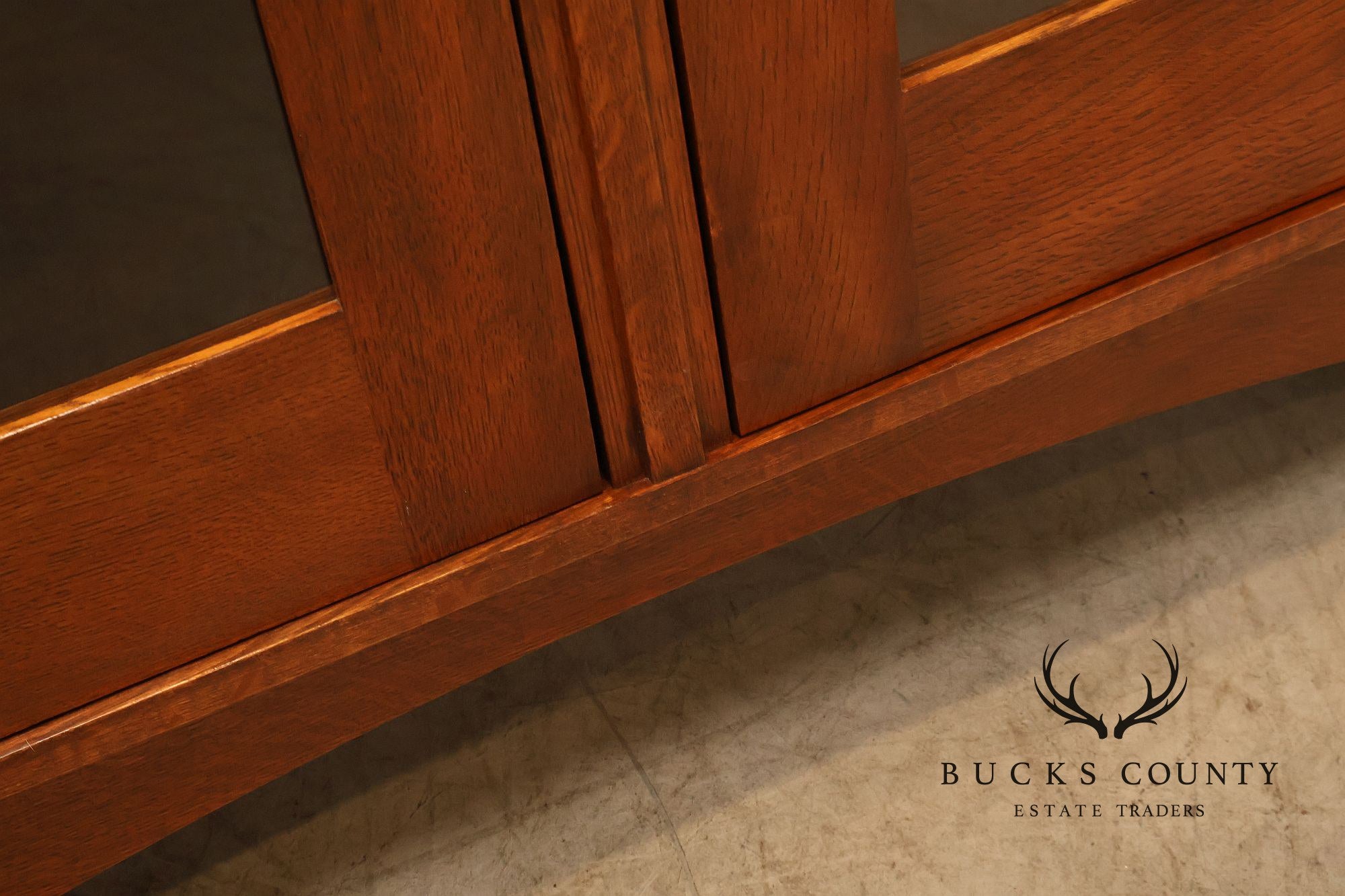 Stickley Harvey Ellis Mission Inlaid Oak Bookcase