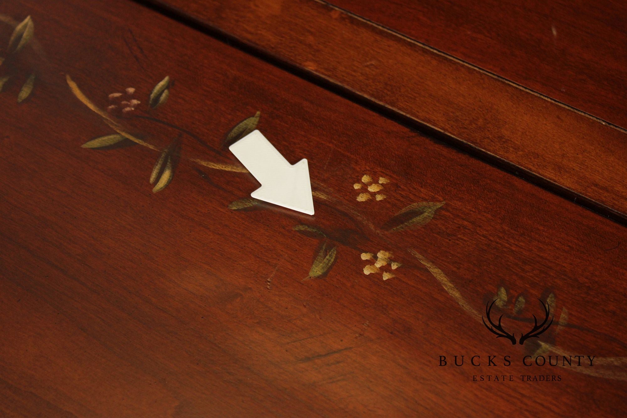 Ethan Allen Tuscany Collection Paint Decorated Secretary Desk