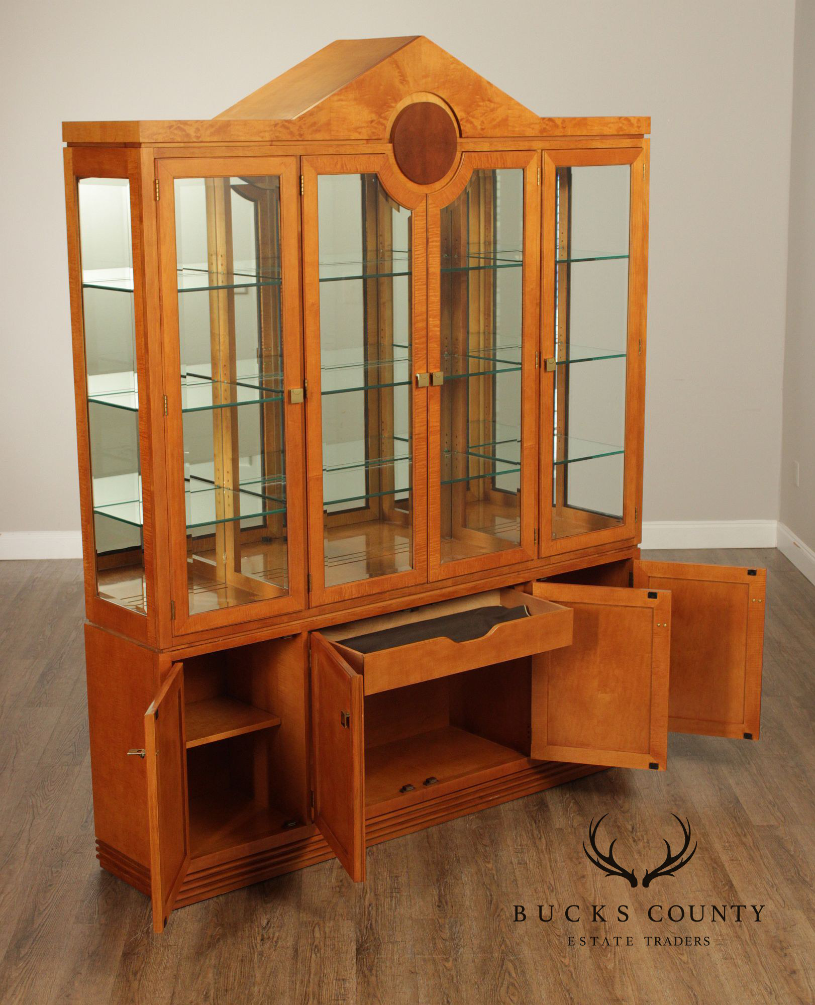 Hickory White Genesis Collection Maple China Cabinet