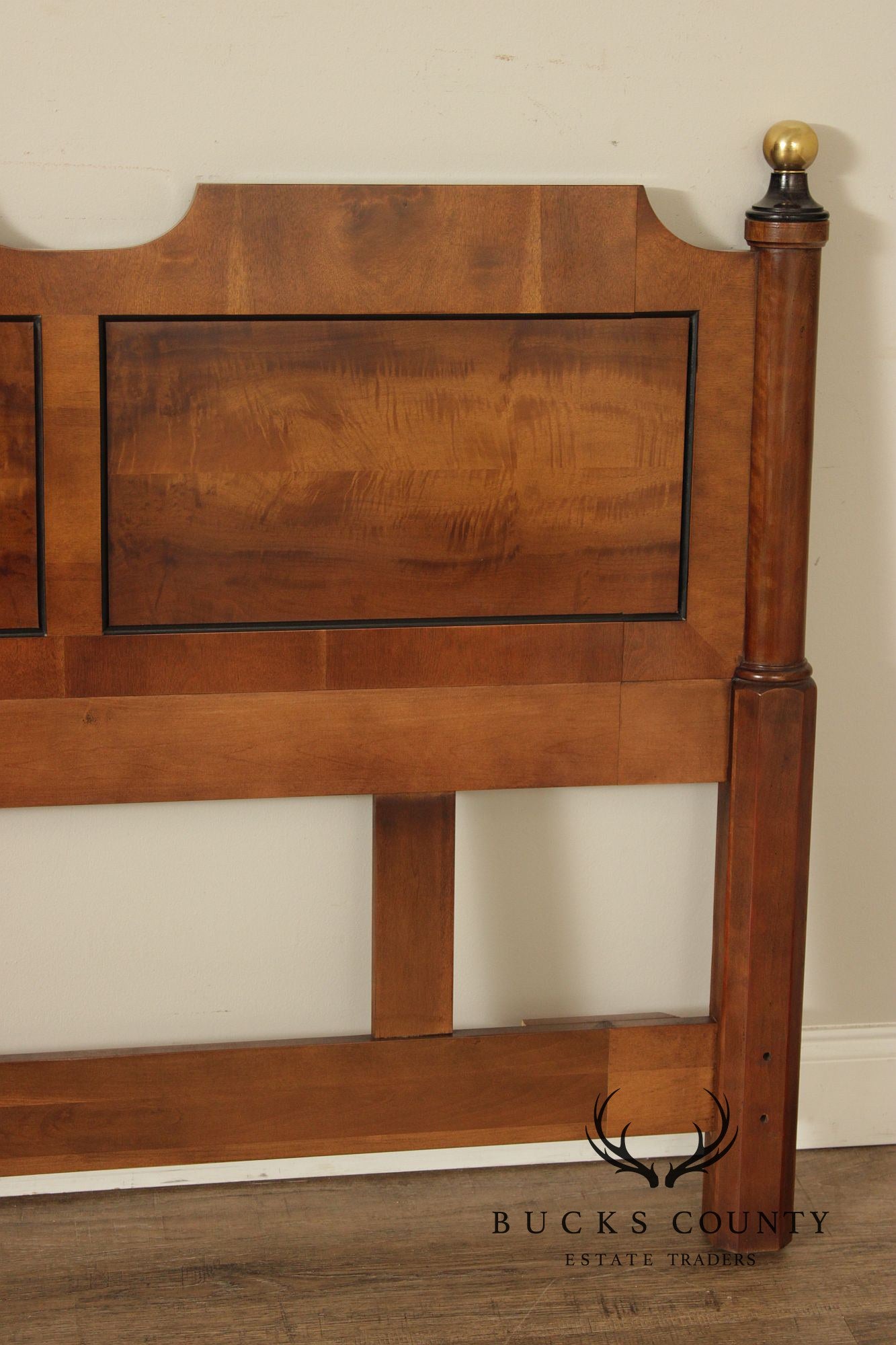Century Furniture Traditional Yew Wood Full Headboard