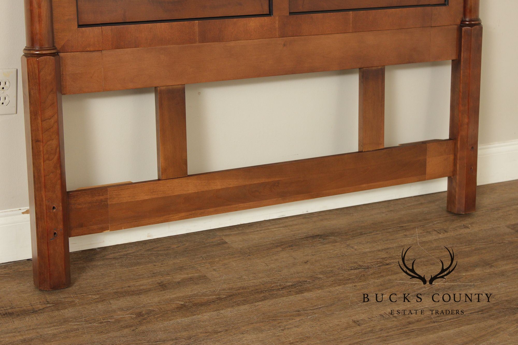 Century Furniture Traditional Yew Wood Full Headboard