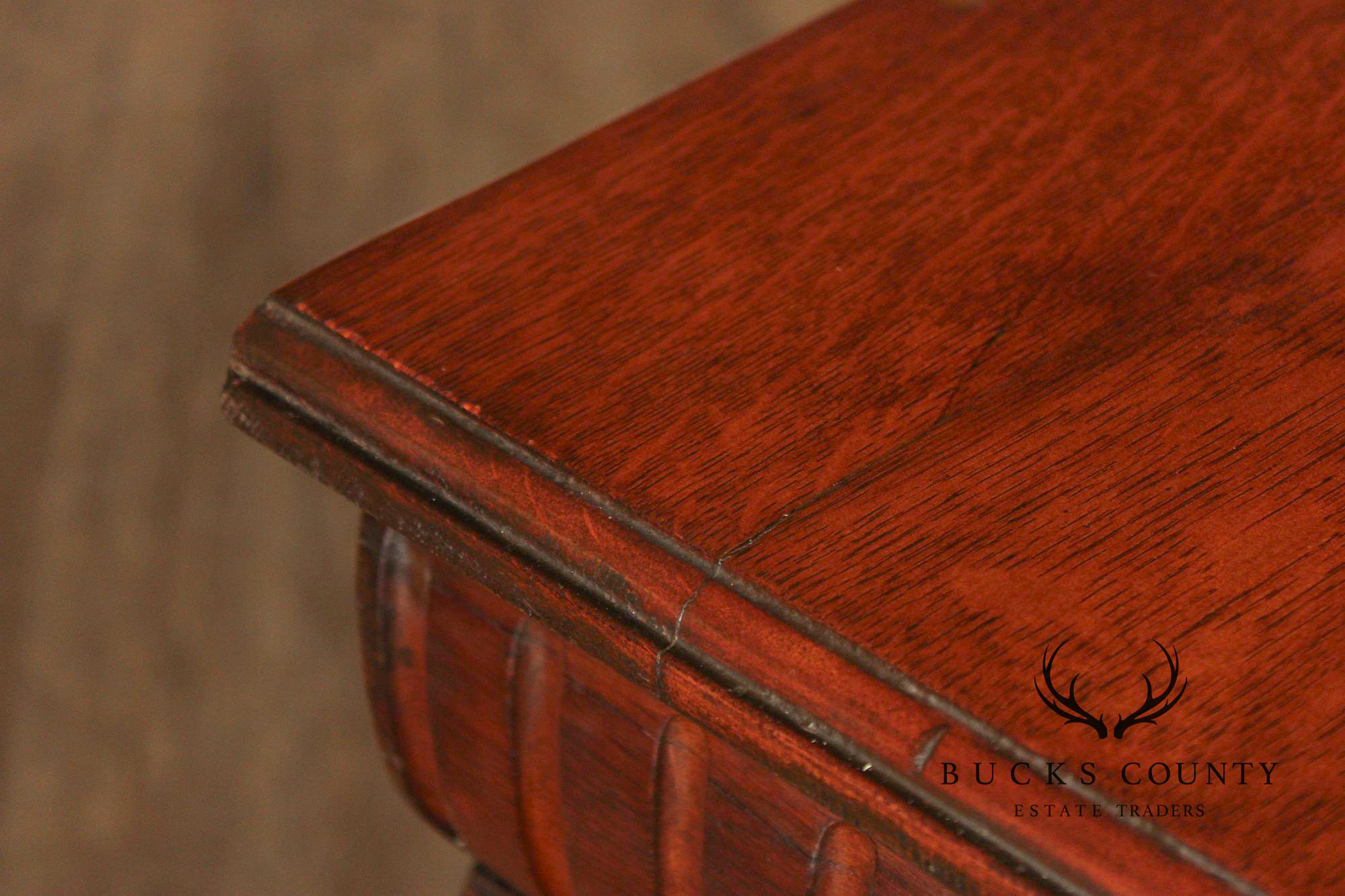 Antique Carved Oak Server Cabinet In The Manner Of R. J. Horner