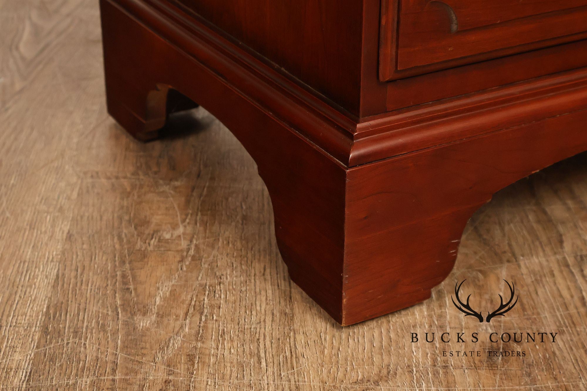 J.B. Van Sciver Co. Colonial Style Cherry Narrow Slant Front Desk