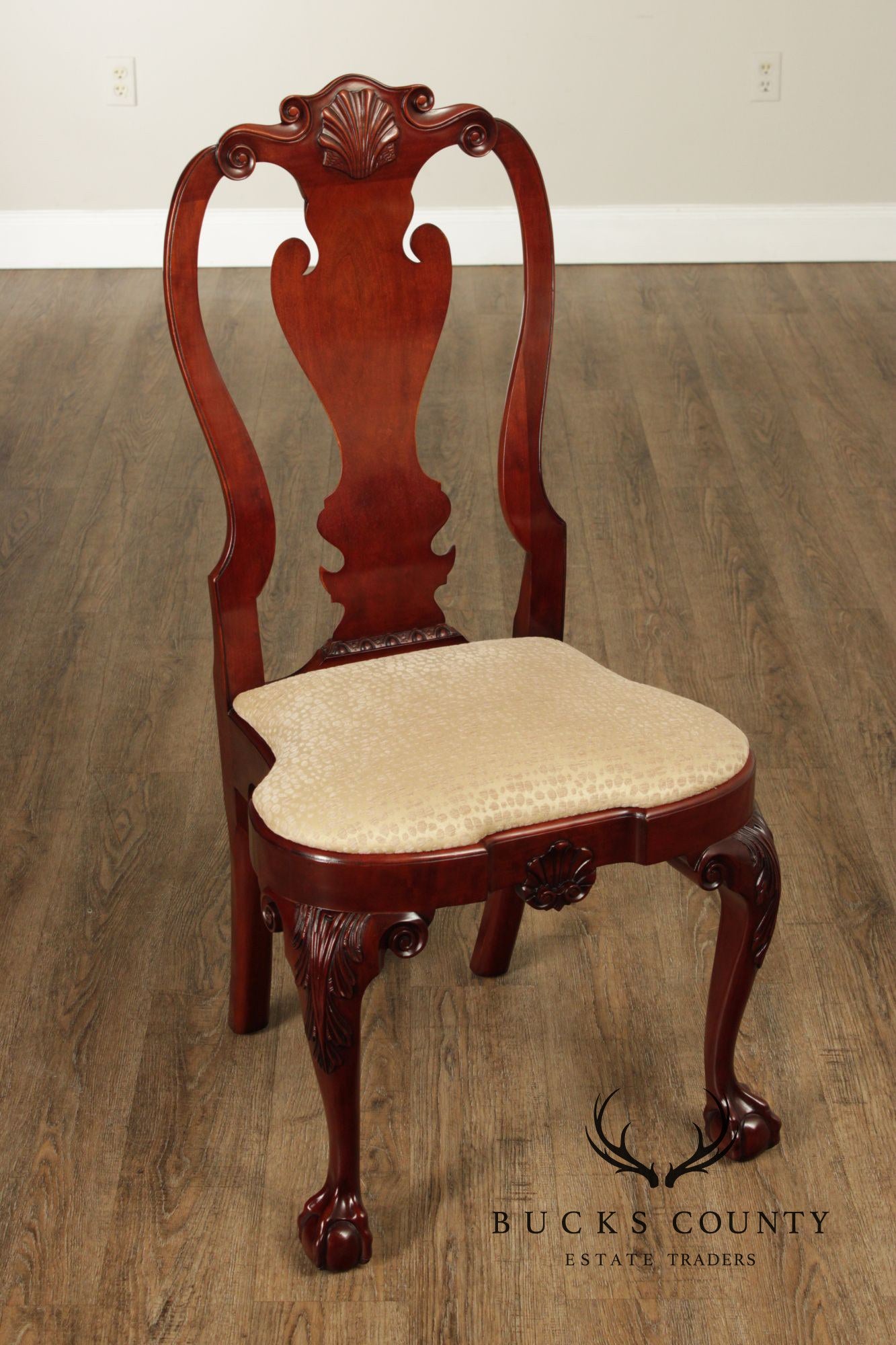 Kindel Winterthur Reproduction Set of Ten Mahogany Dining Chairs