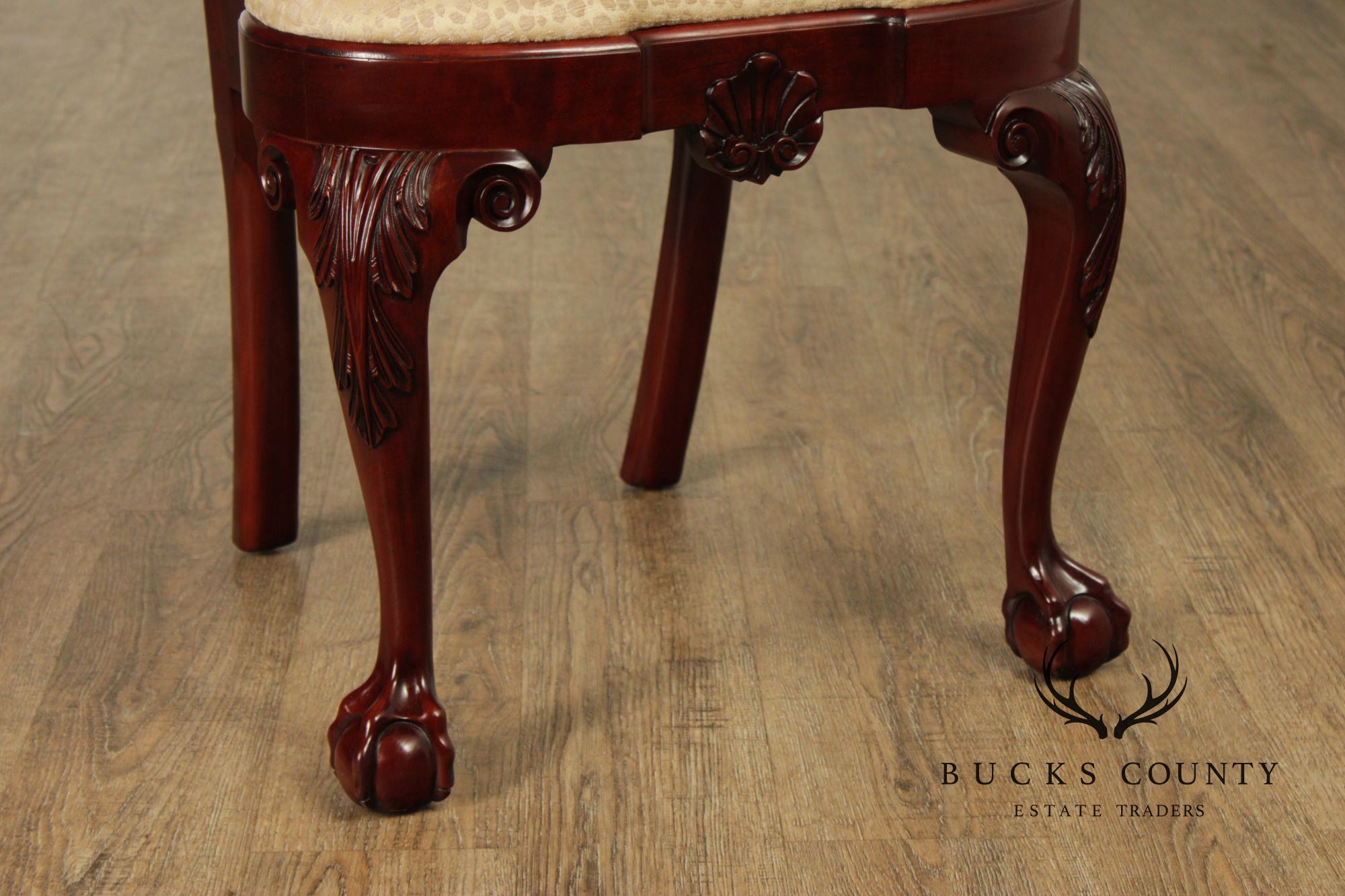 Kindel Winterthur Reproduction Set of Ten Mahogany Dining Chairs